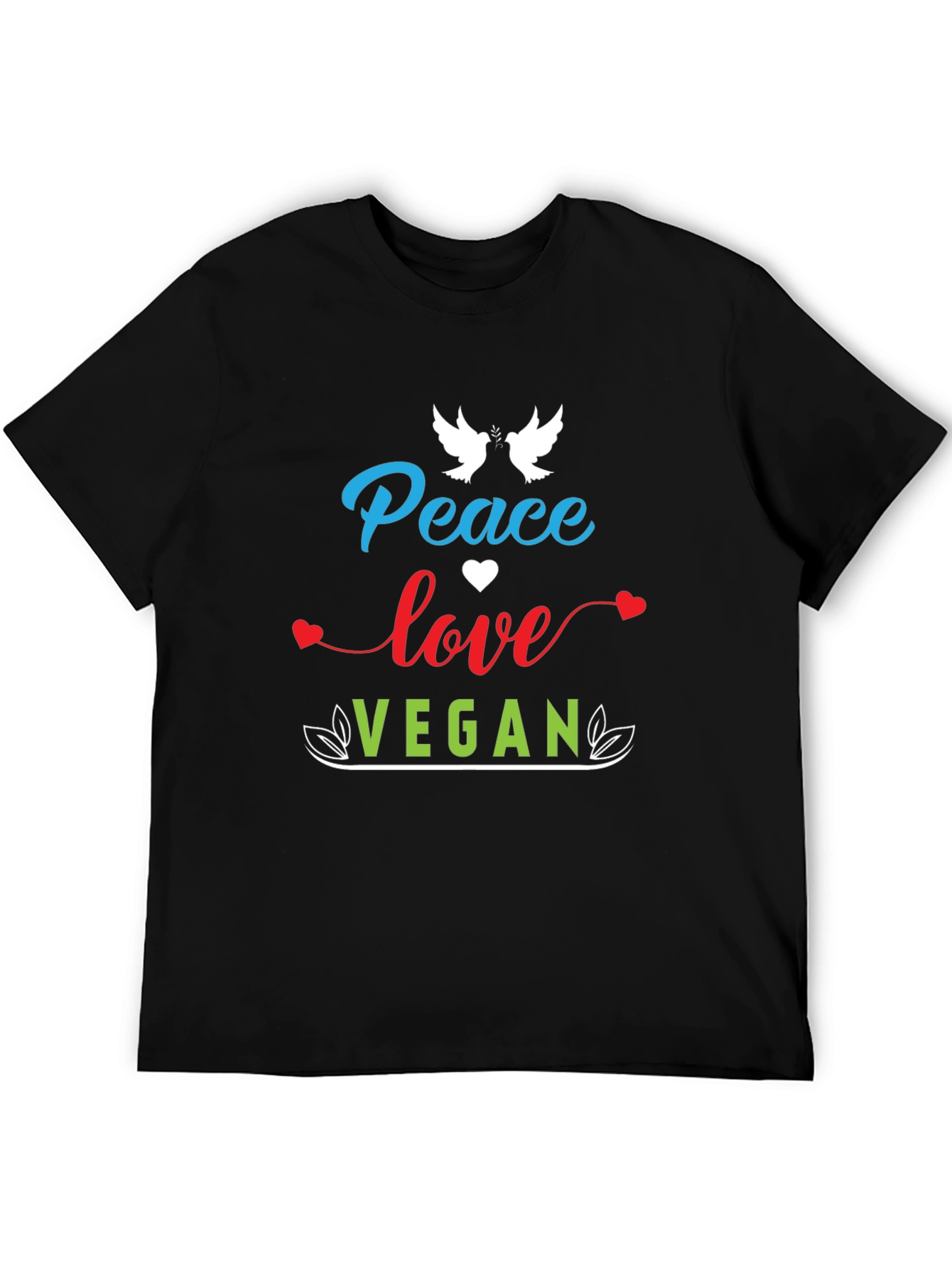 Peace Love Vegan Graphic Tee