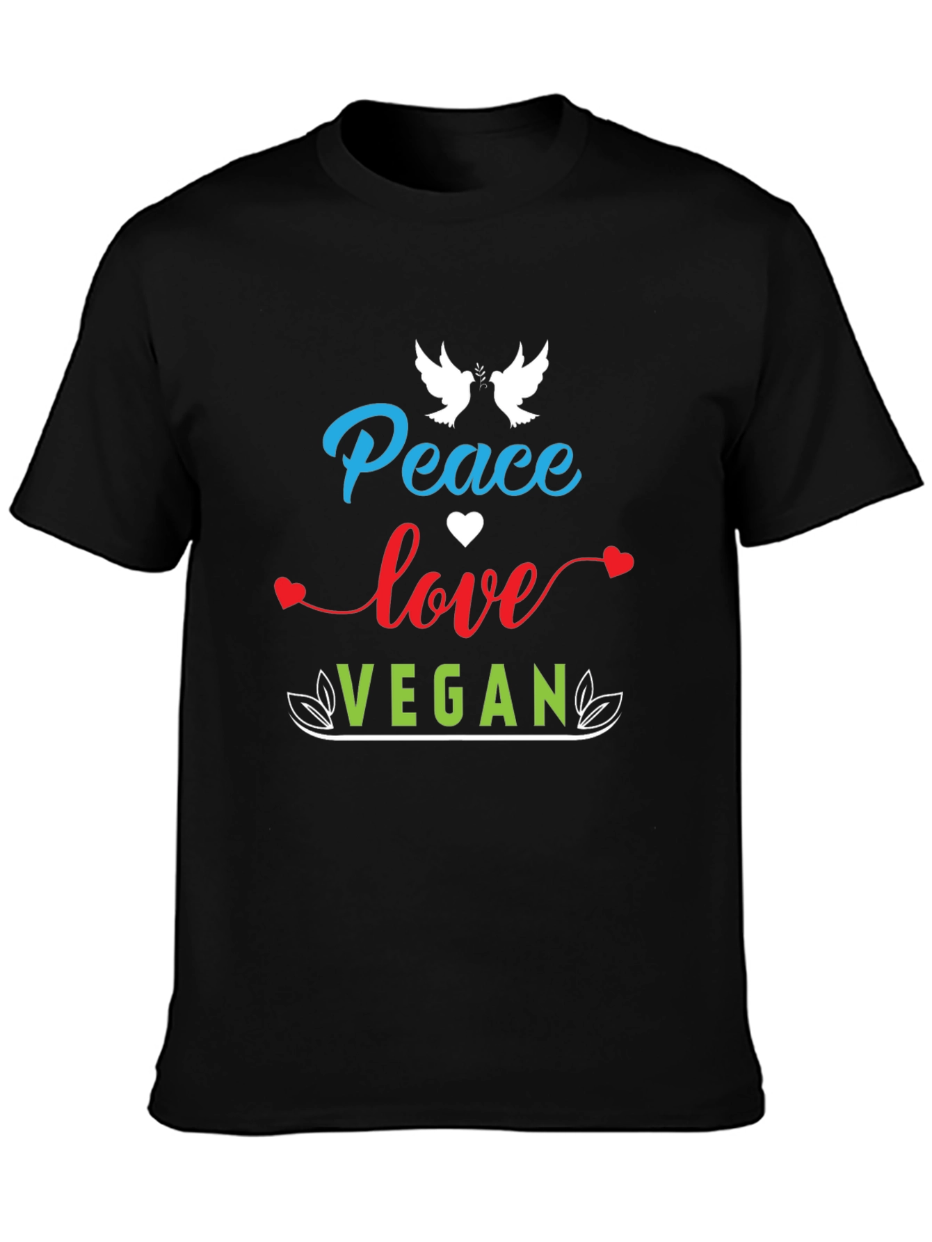 Peace Love Vegan Graphic Tee