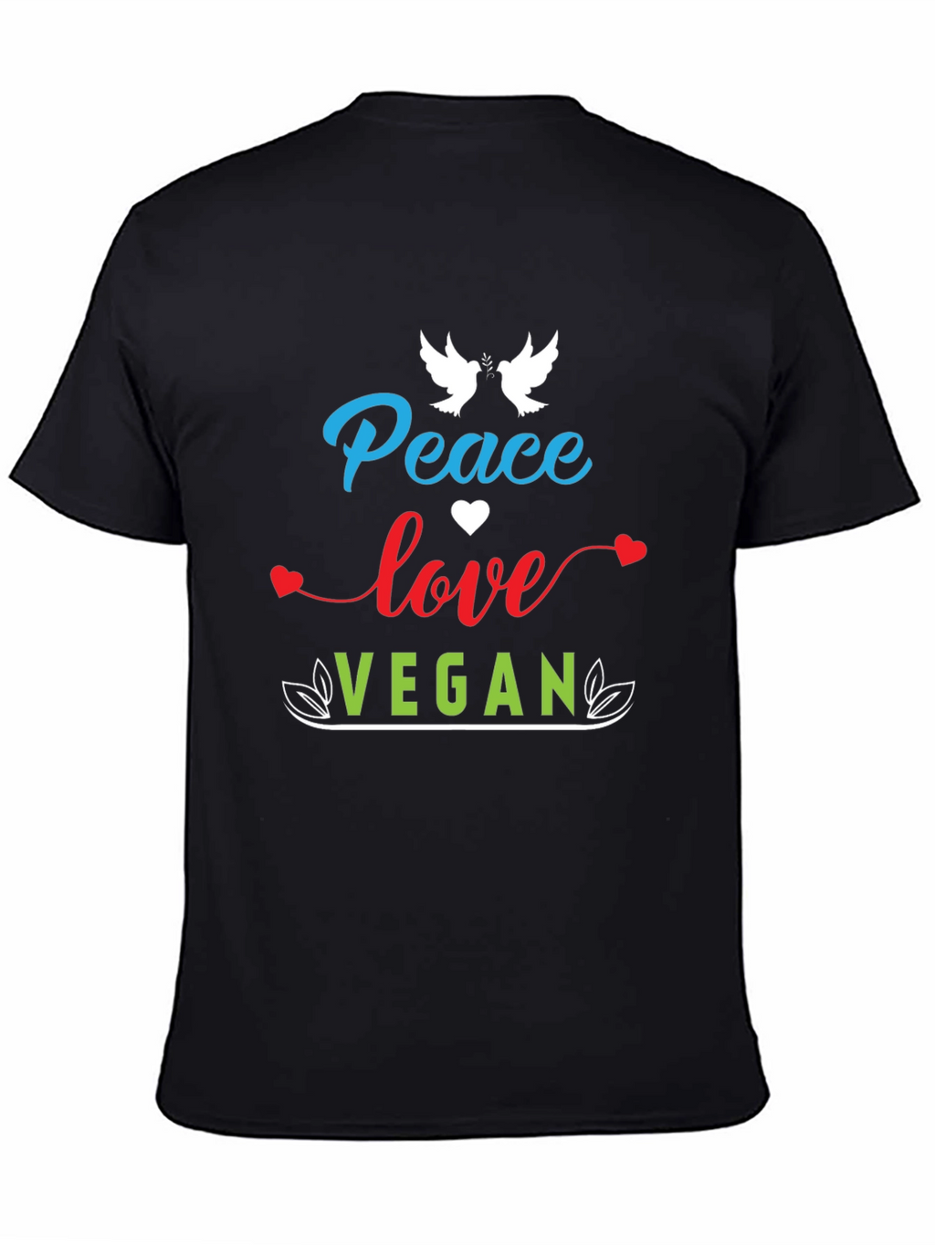 Peace Love Vegan Graphic Tee