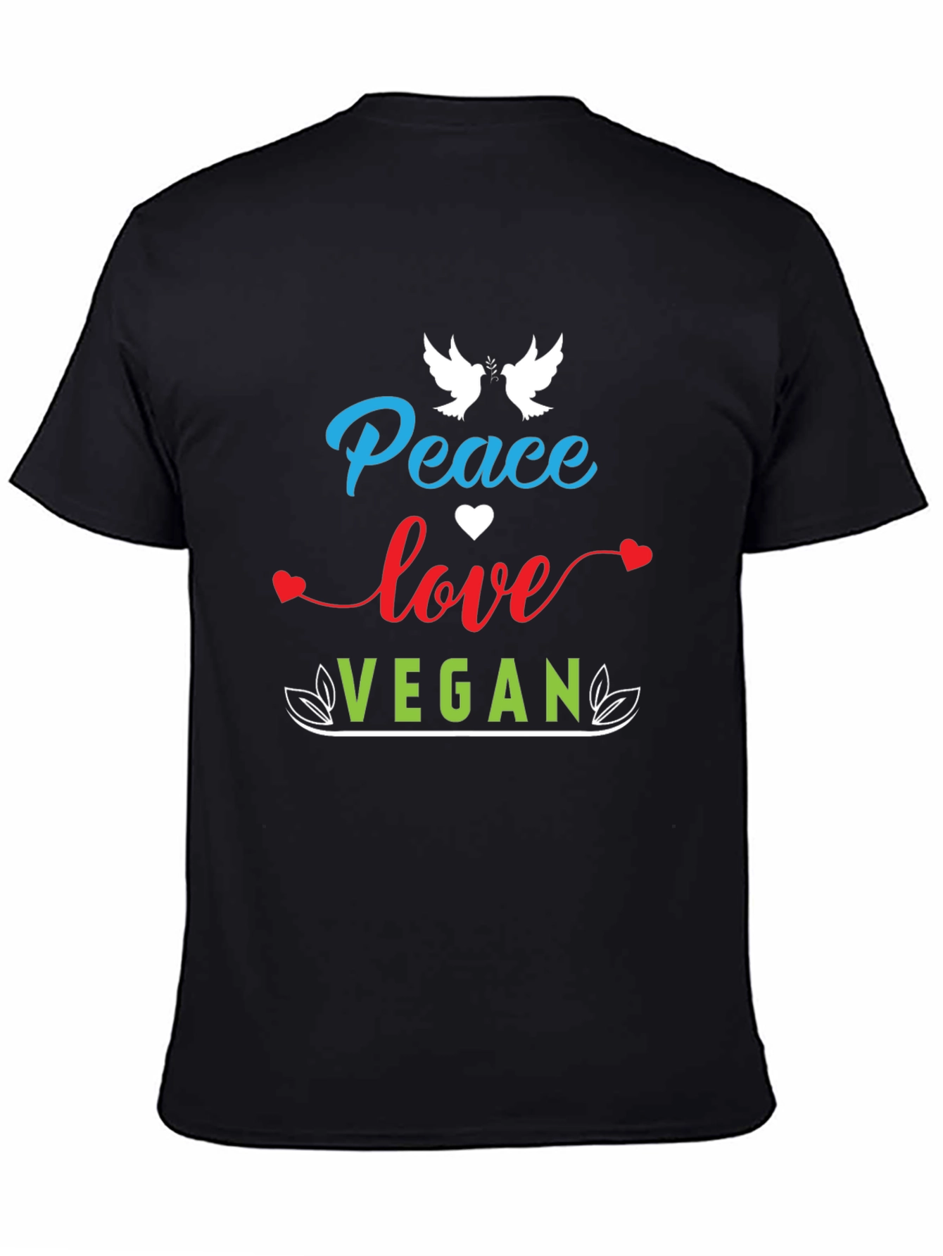 Peace Love Vegan Graphic Tee