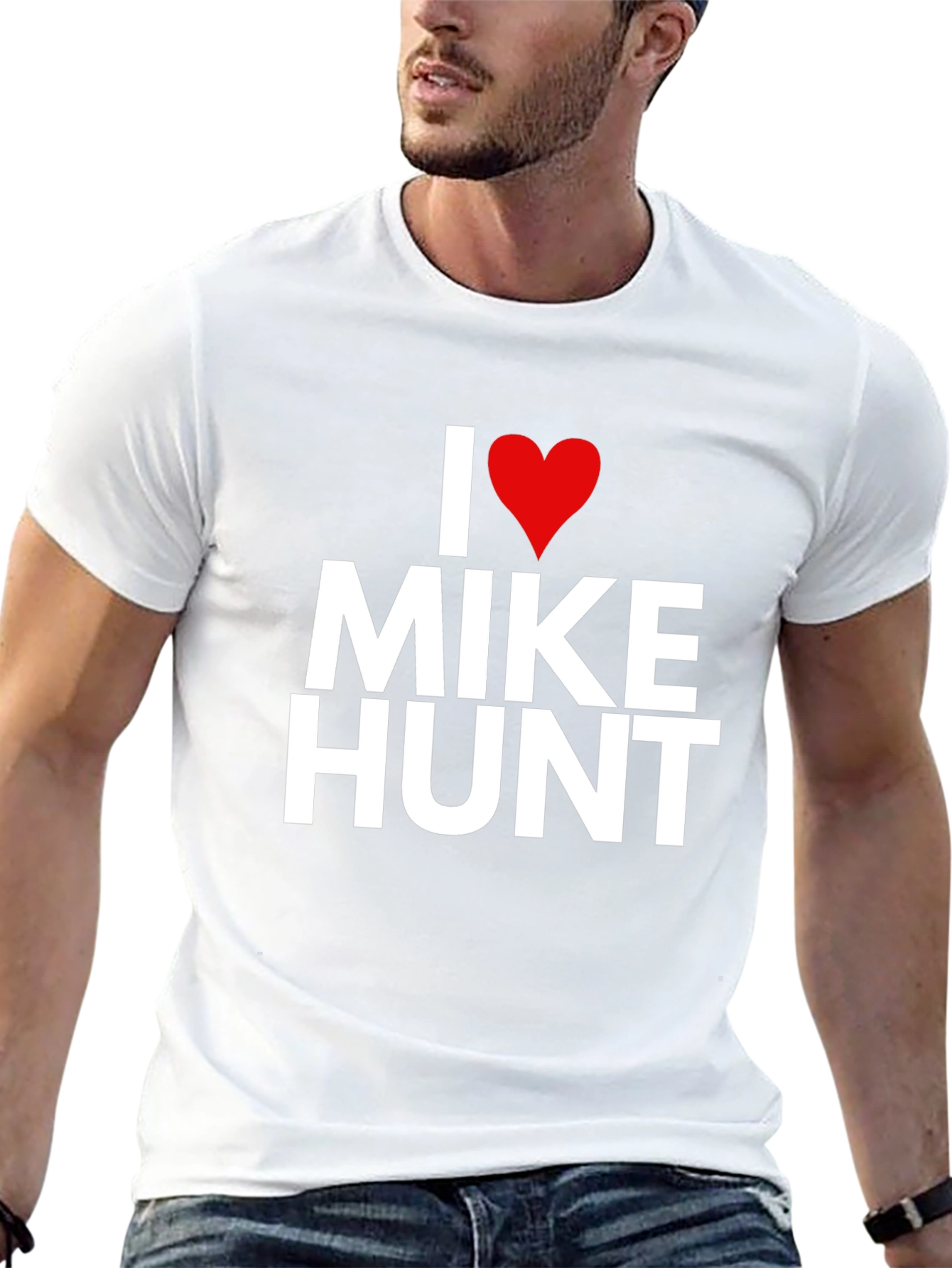 I Heart Mike Hunt Graphic Tee - Black T-Shirt