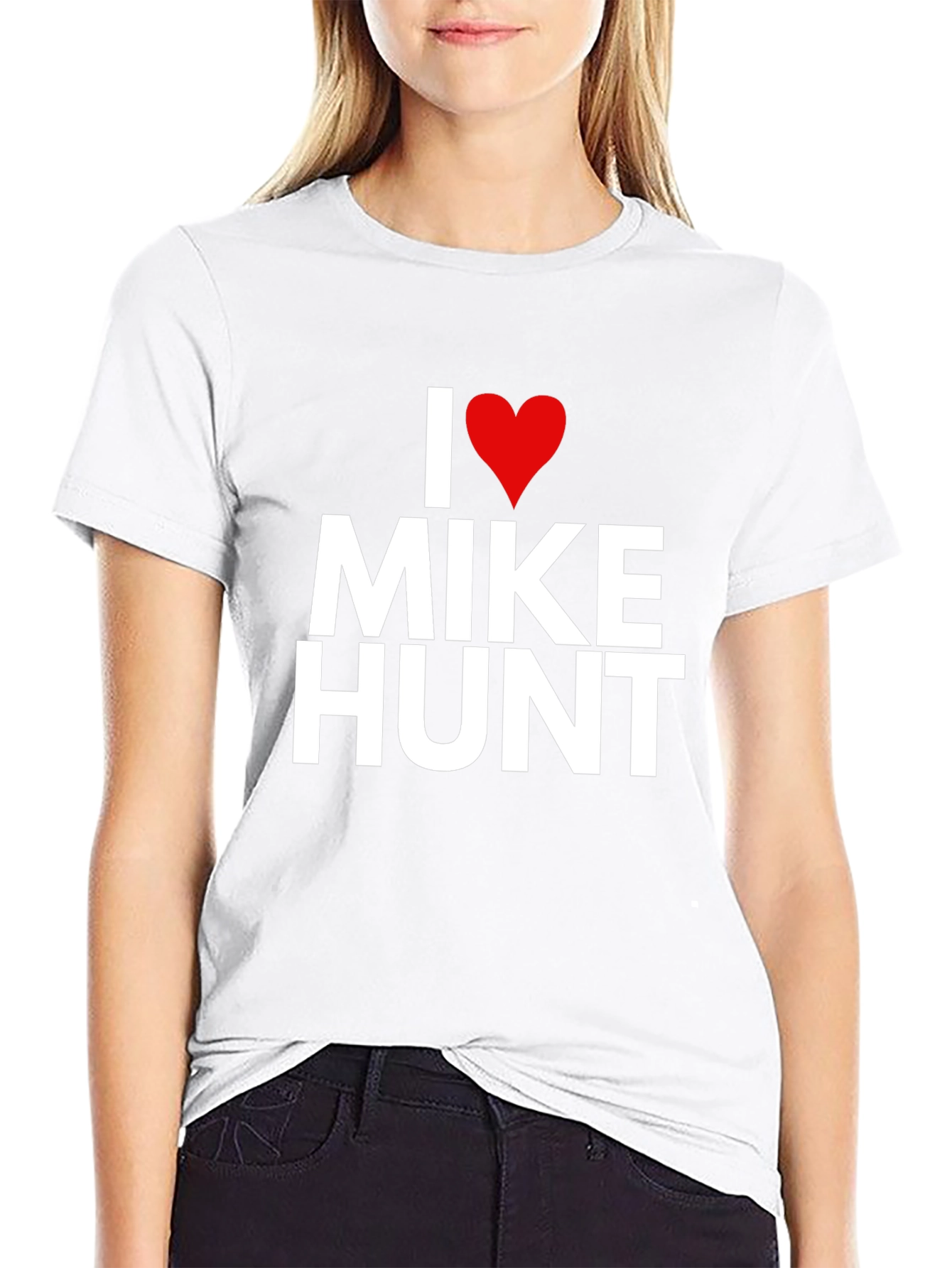 I Heart Mike Hunt Graphic Tee - Black T-Shirt