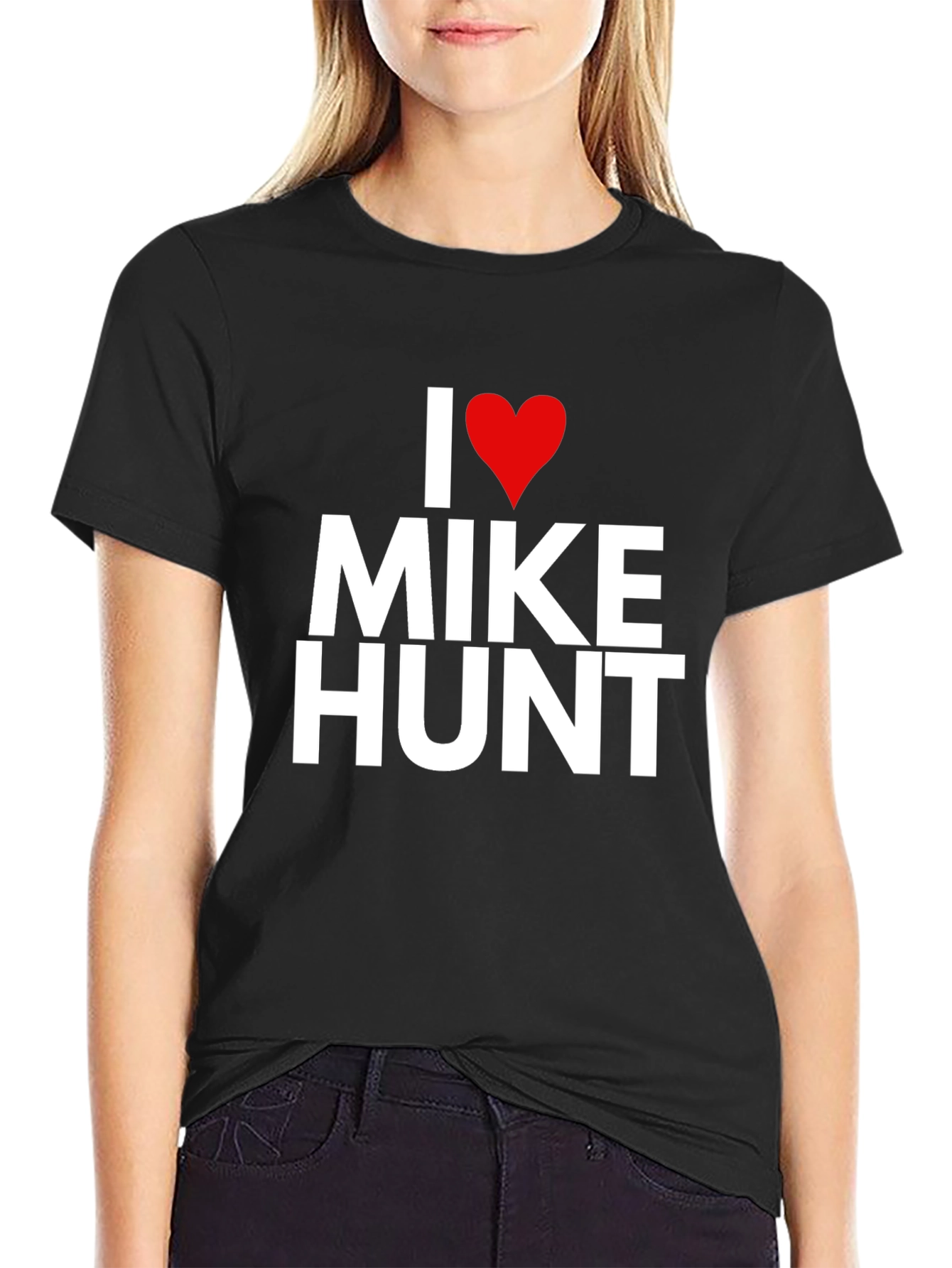 I Heart Mike Hunt Graphic Tee - Black T-Shirt