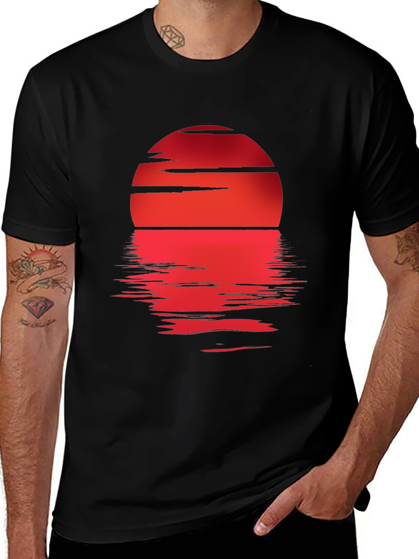 Sunset Reflection Graphic Tee - Stylish Casual Wear