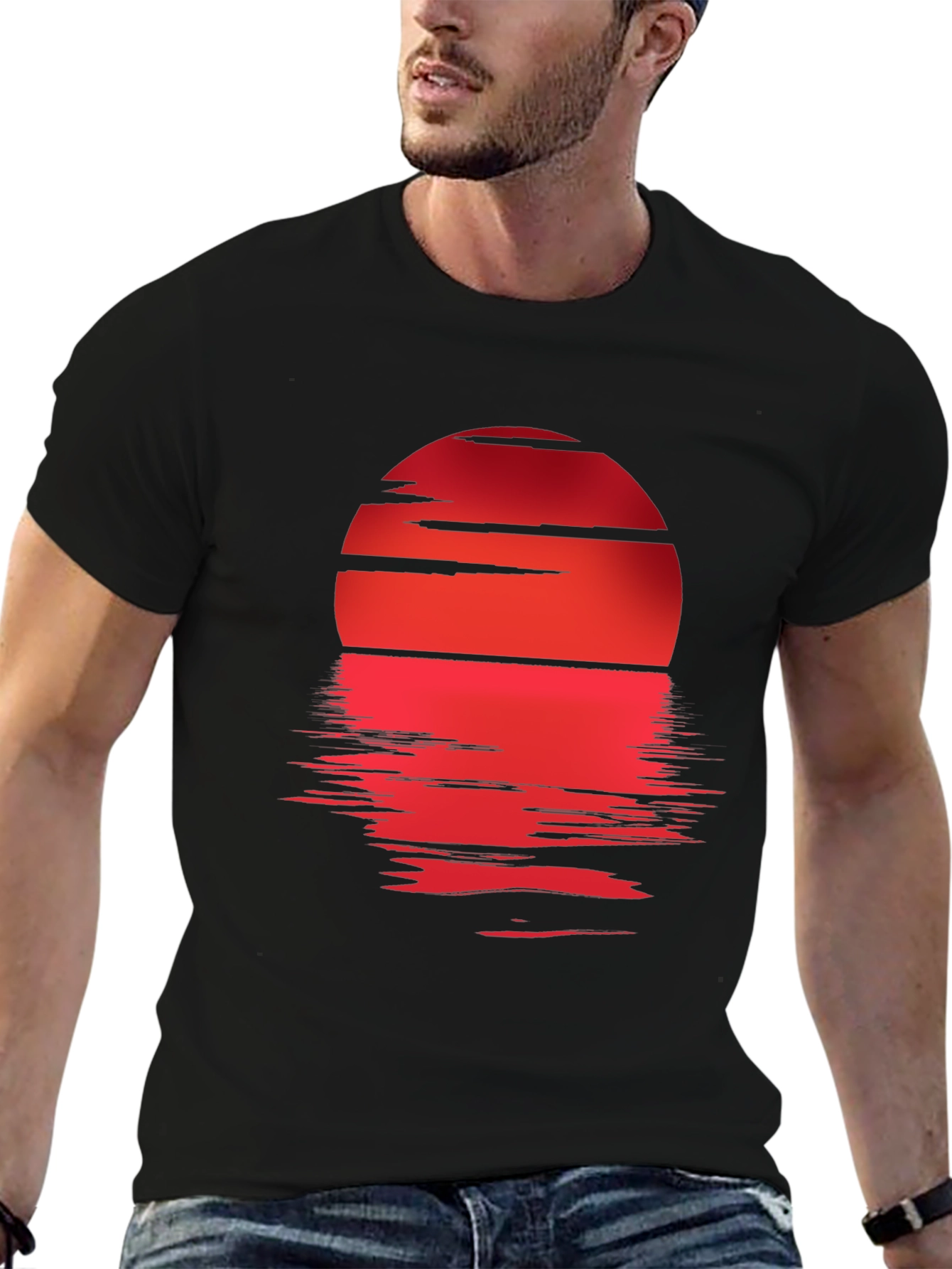 Sunset Reflection Graphic Tee - Stylish Casual Wear
