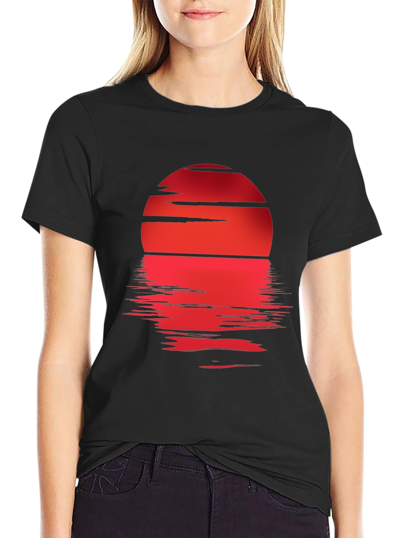 Sunset Reflection Graphic Tee - Stylish Casual Wear