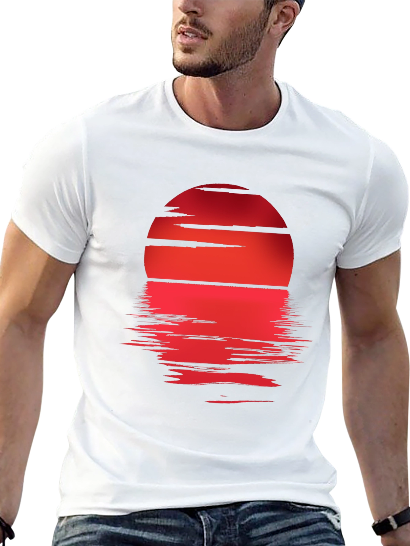 Sunset Reflection Graphic Tee - Stylish Casual Wear