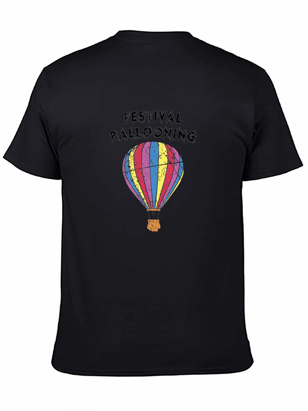 Festival Ballooning Black Graphic Tee