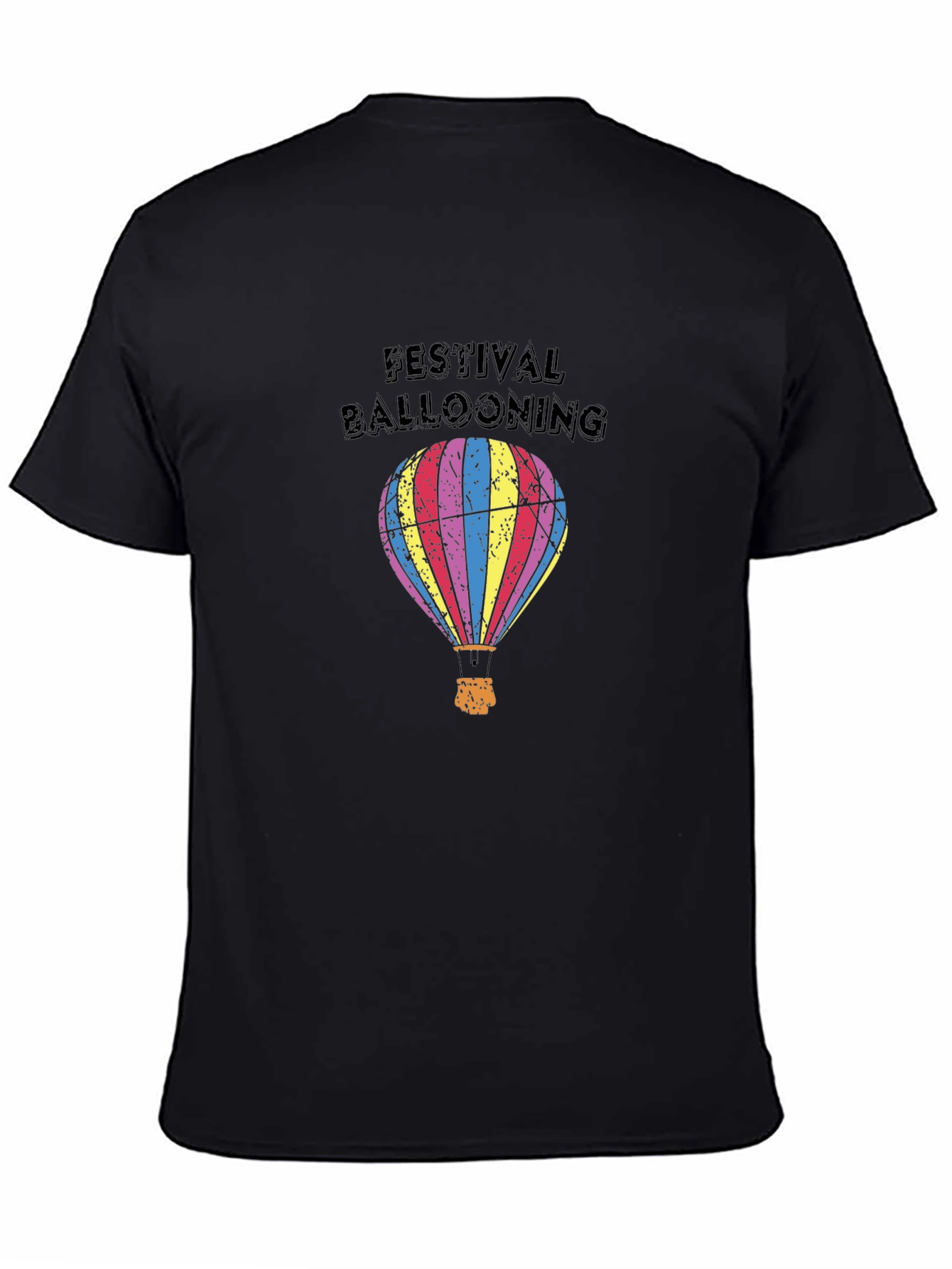 Festival Ballooning Black Graphic Tee