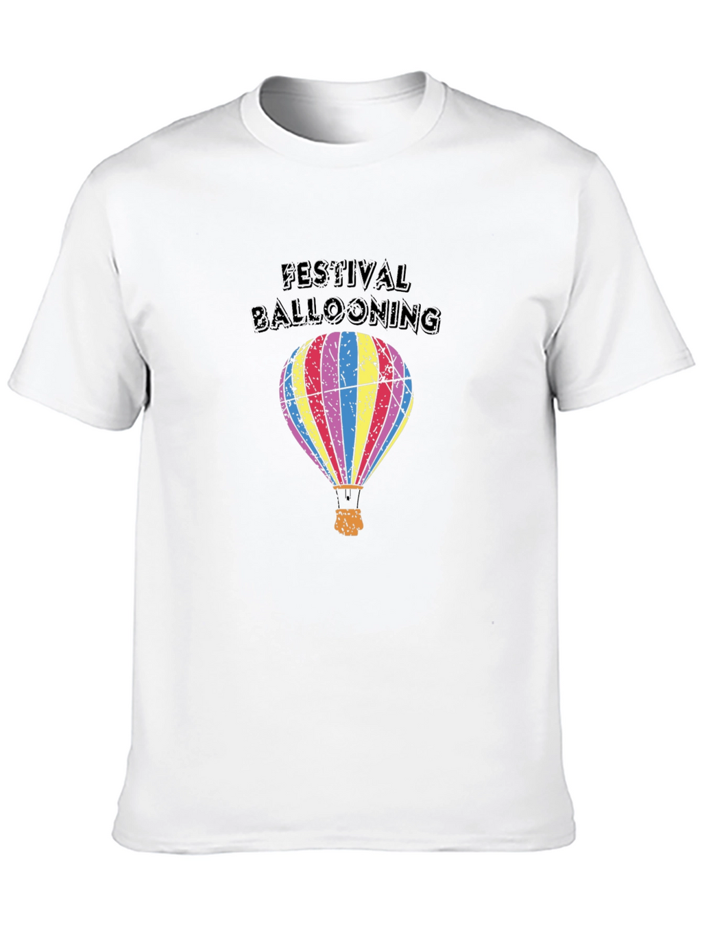 Festival Ballooning Black Graphic Tee