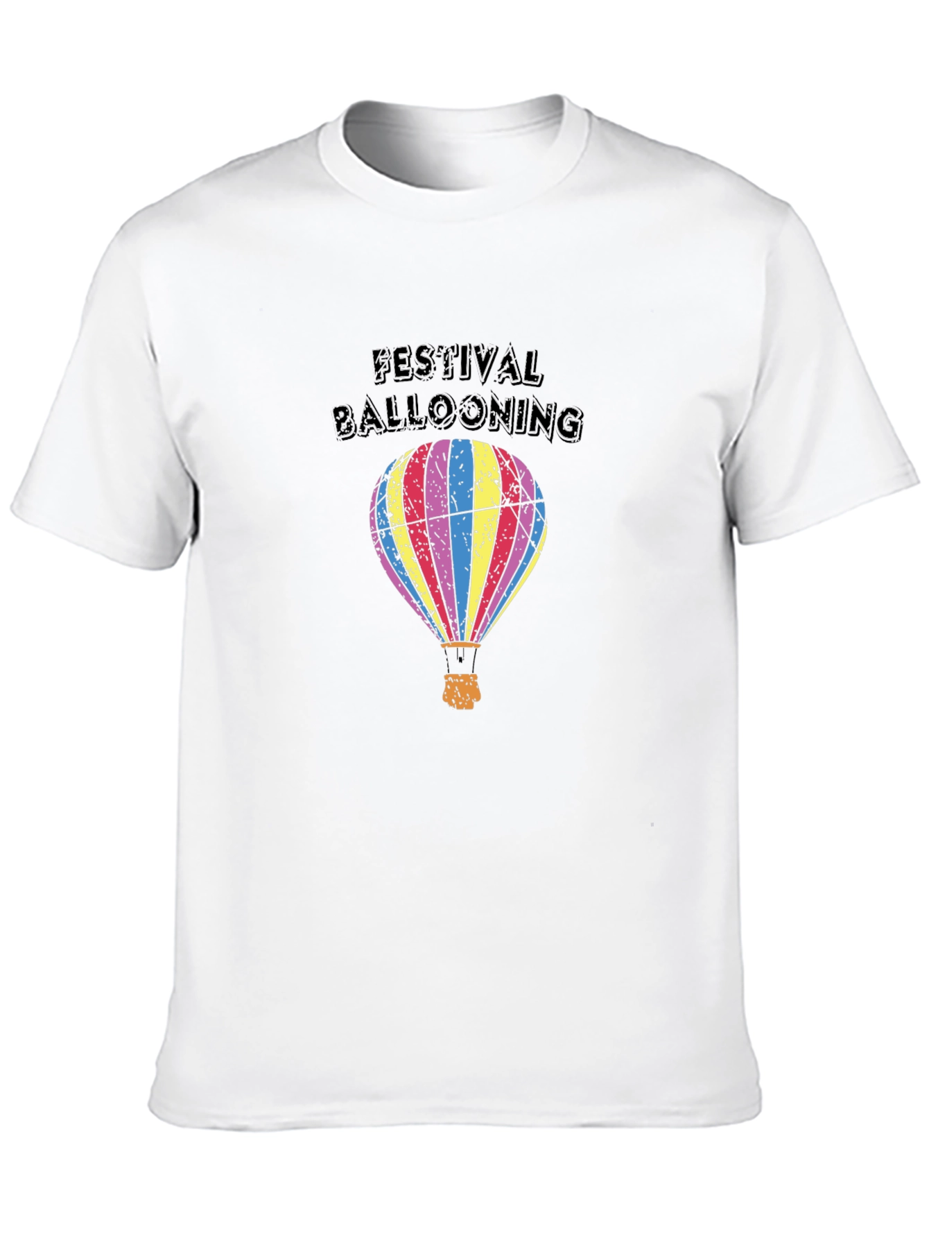 Festival Ballooning Black Graphic Tee