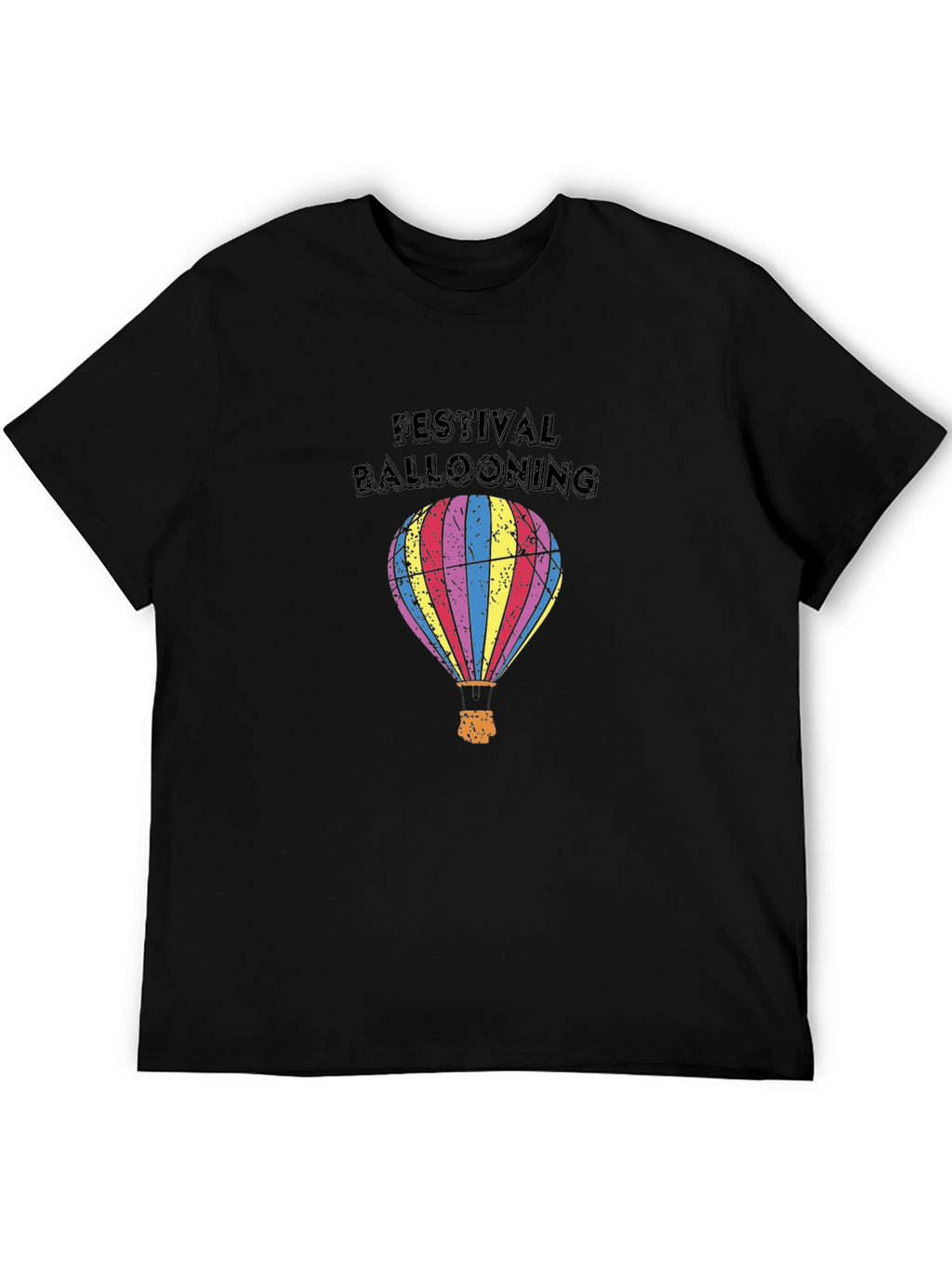 Festival Ballooning Black Graphic Tee