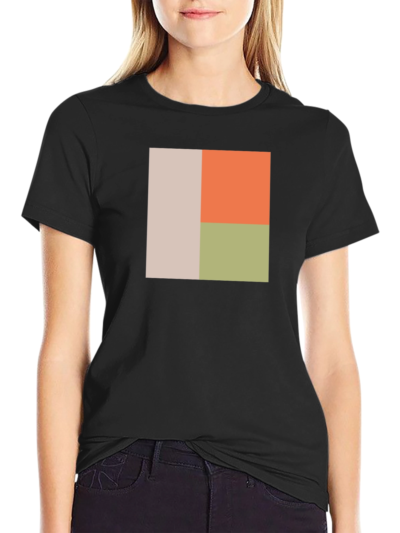 Modern Art Black T-Shirt