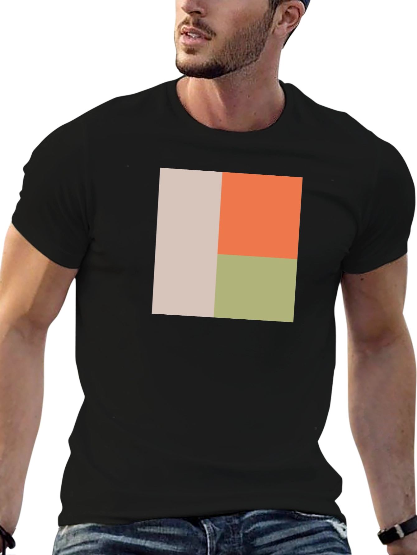 Modern Art Black T-Shirt