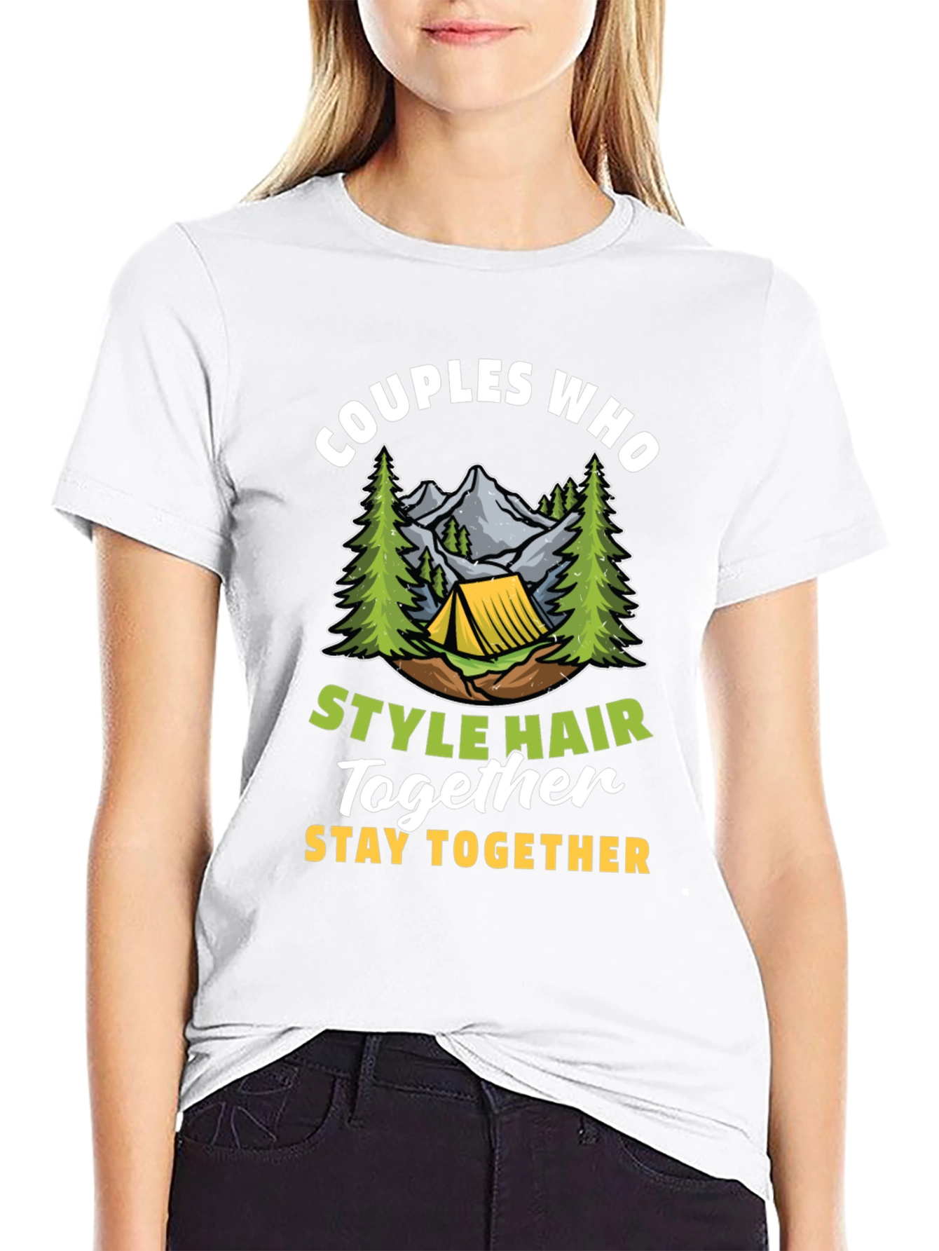 Couples Who Style Hair Together T-Shirt