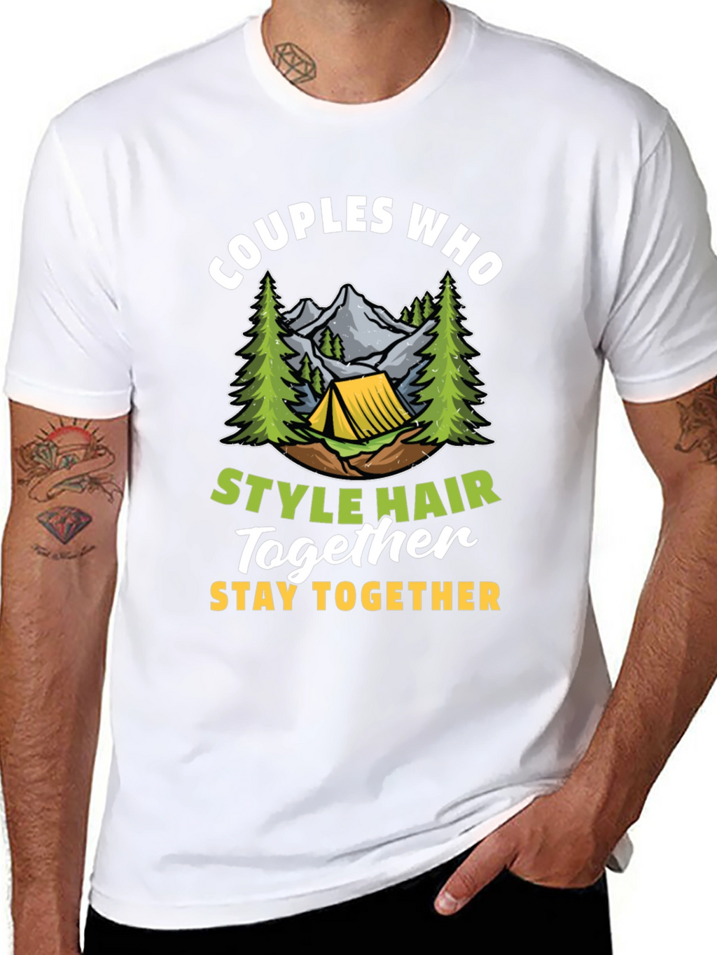 Couples Who Style Hair Together T-Shirt