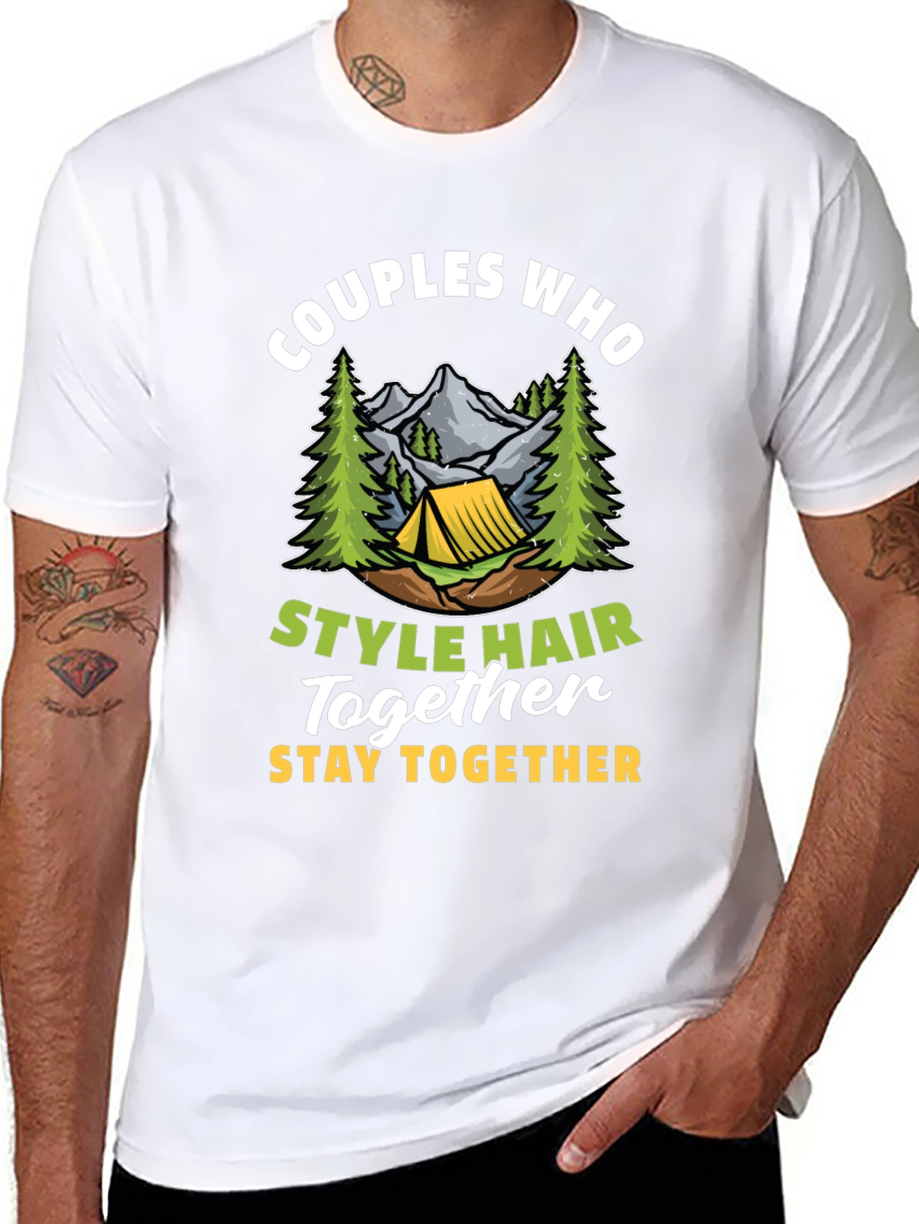Couples Who Style Hair Together T-Shirt