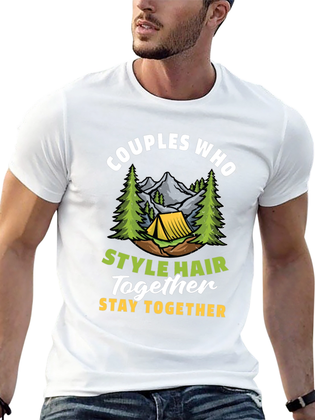 Couples Who Style Hair Together T-Shirt