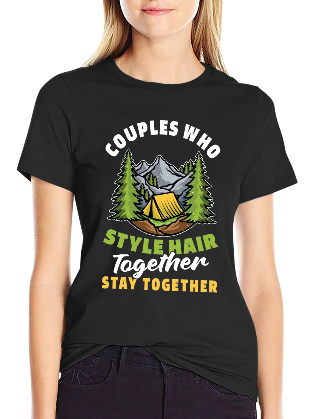 Couples Who Style Hair Together T-Shirt