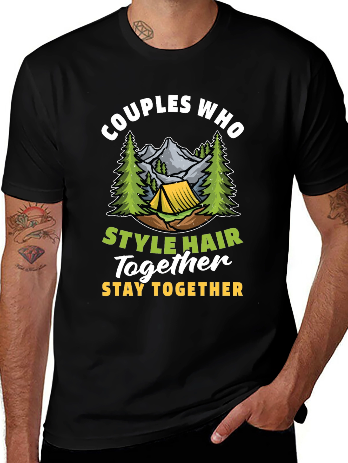Couples Who Style Hair Together T-Shirt