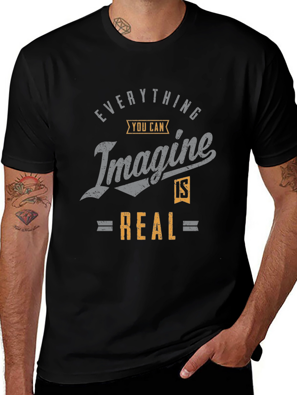 Imagine Is Real Graphic T-Shirt - Unisex