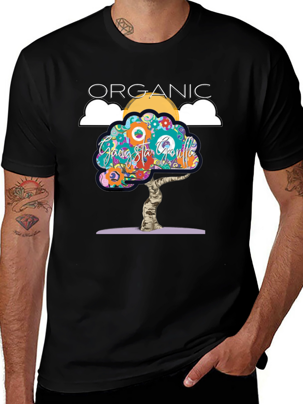 Organic Gangsta Gorilla Graphic Tee