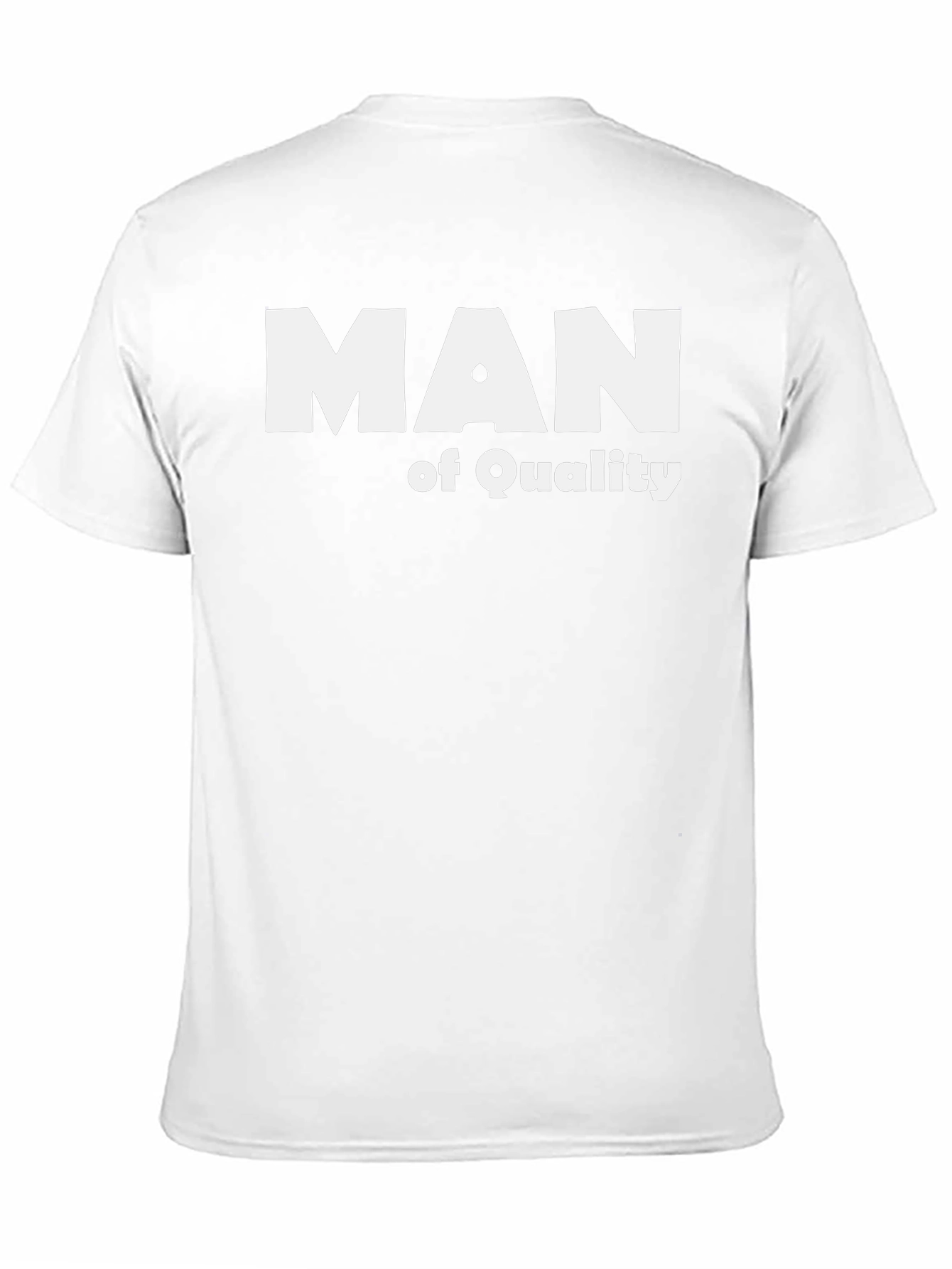 Man of Quality T-Shirt - Black Stylish Comfortable