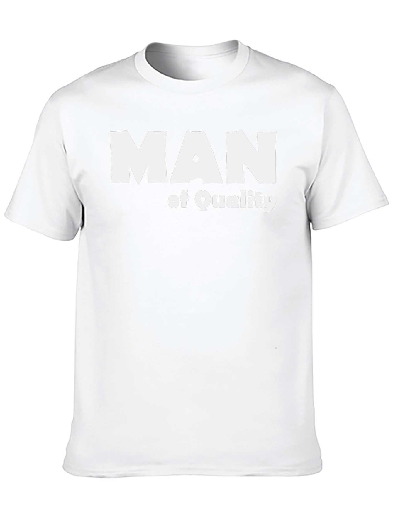 Man of Quality T-Shirt - Black Stylish Comfortable