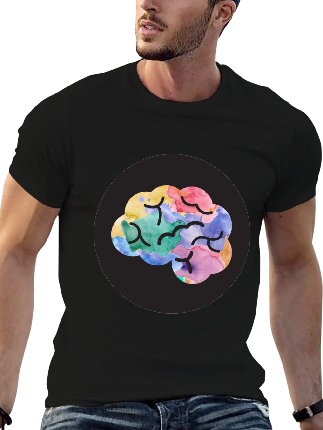 Brain Art T-Shirt - Creative Mind Tee