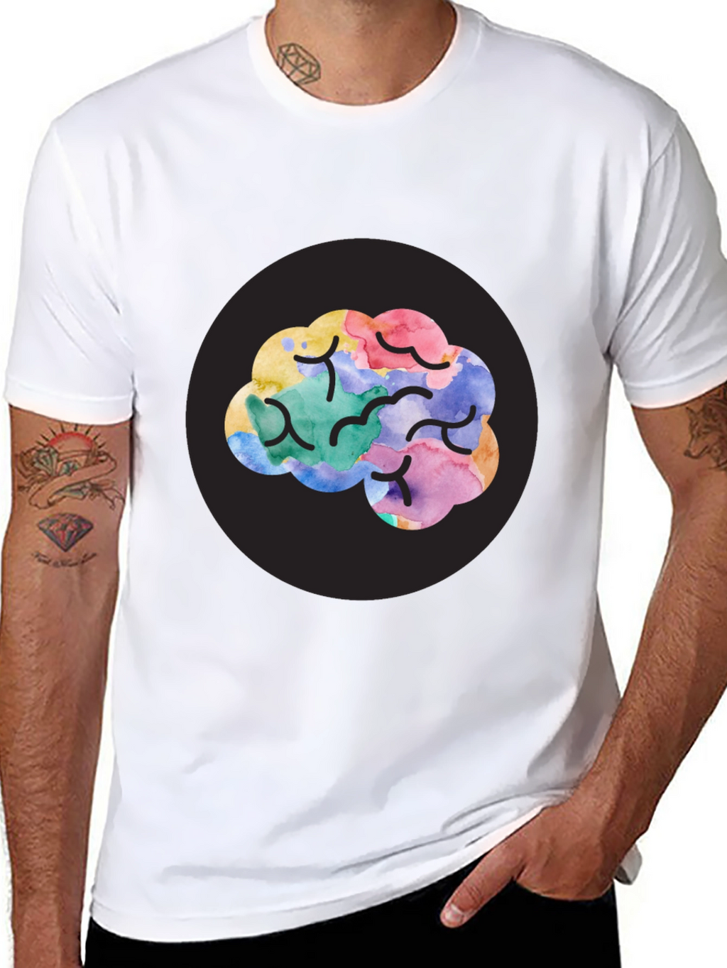 Brain Art T-Shirt - Creative Mind Tee