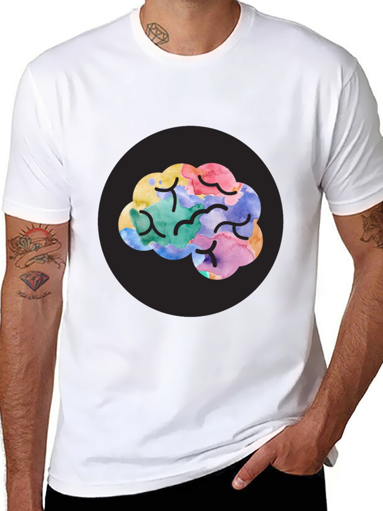 Brain Art T-Shirt - Creative Mind Tee