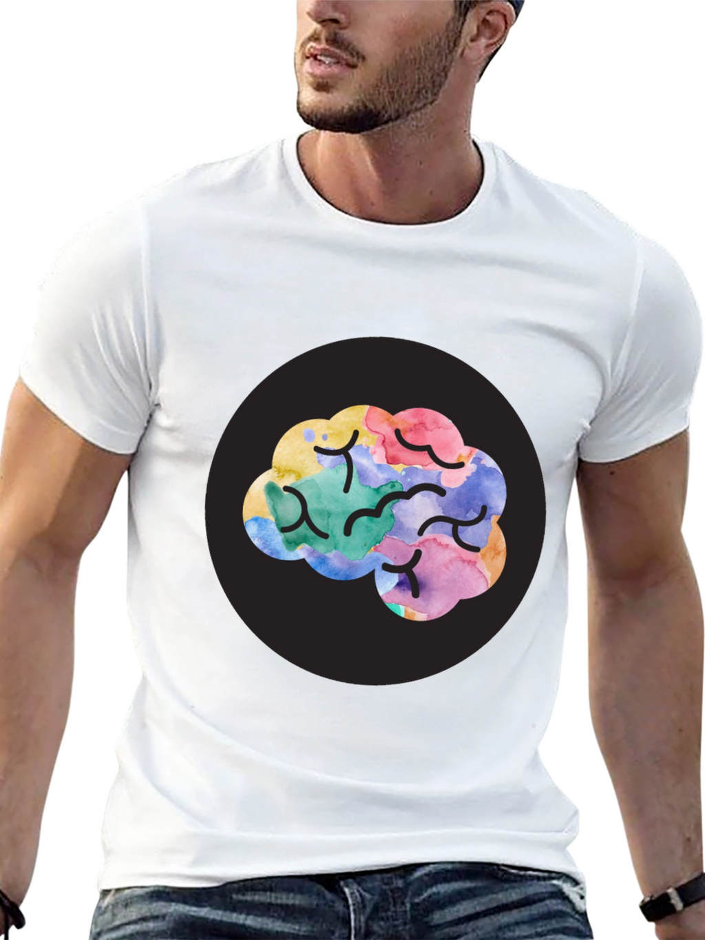 Brain Art T-Shirt - Creative Mind Tee