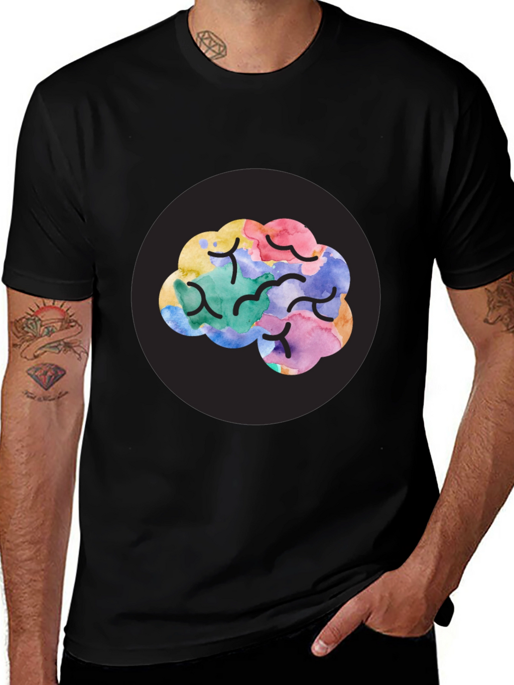 Brain Art T-Shirt - Creative Mind Tee
