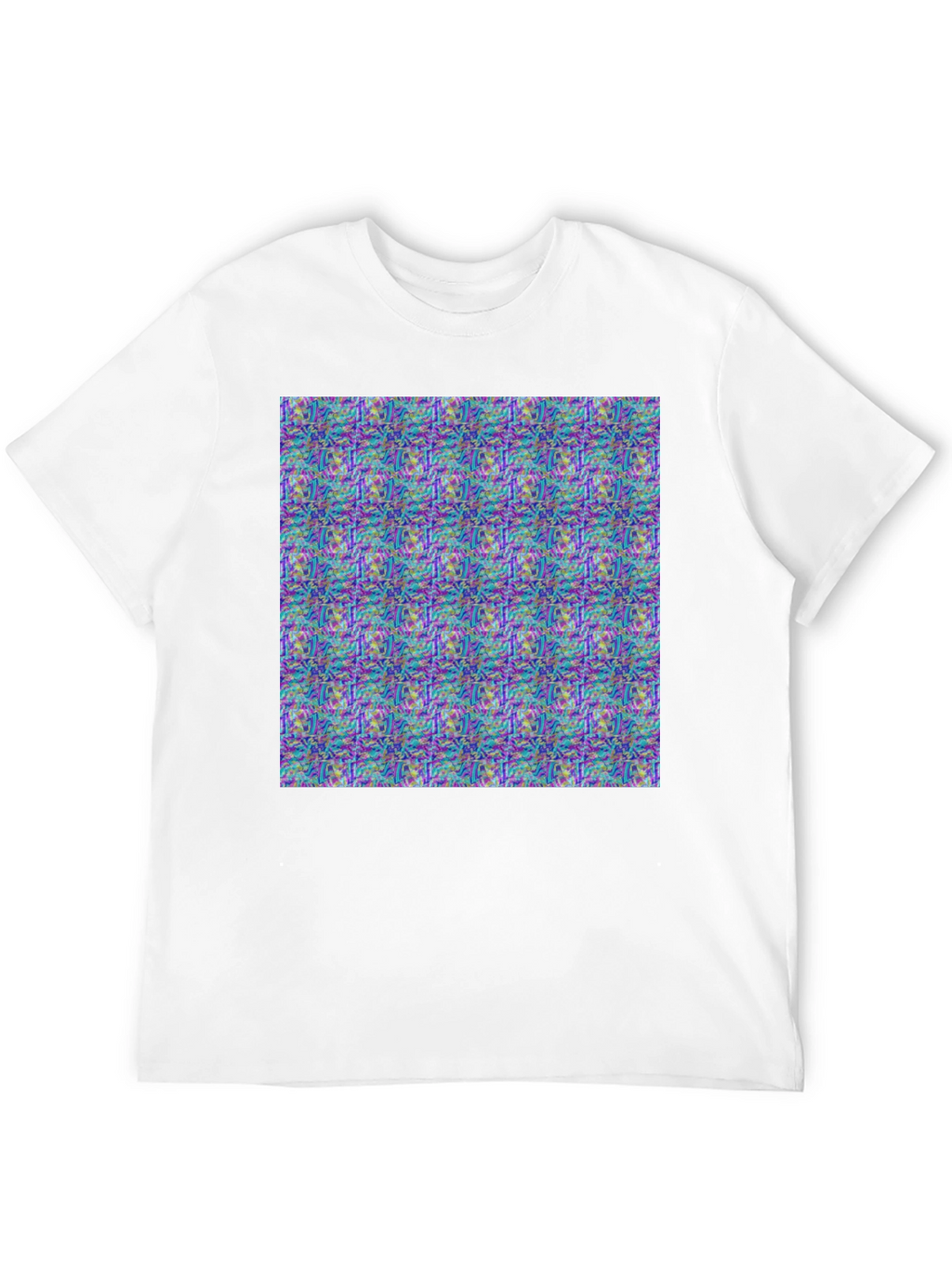 Abstract Pattern Print Black T-Shirt