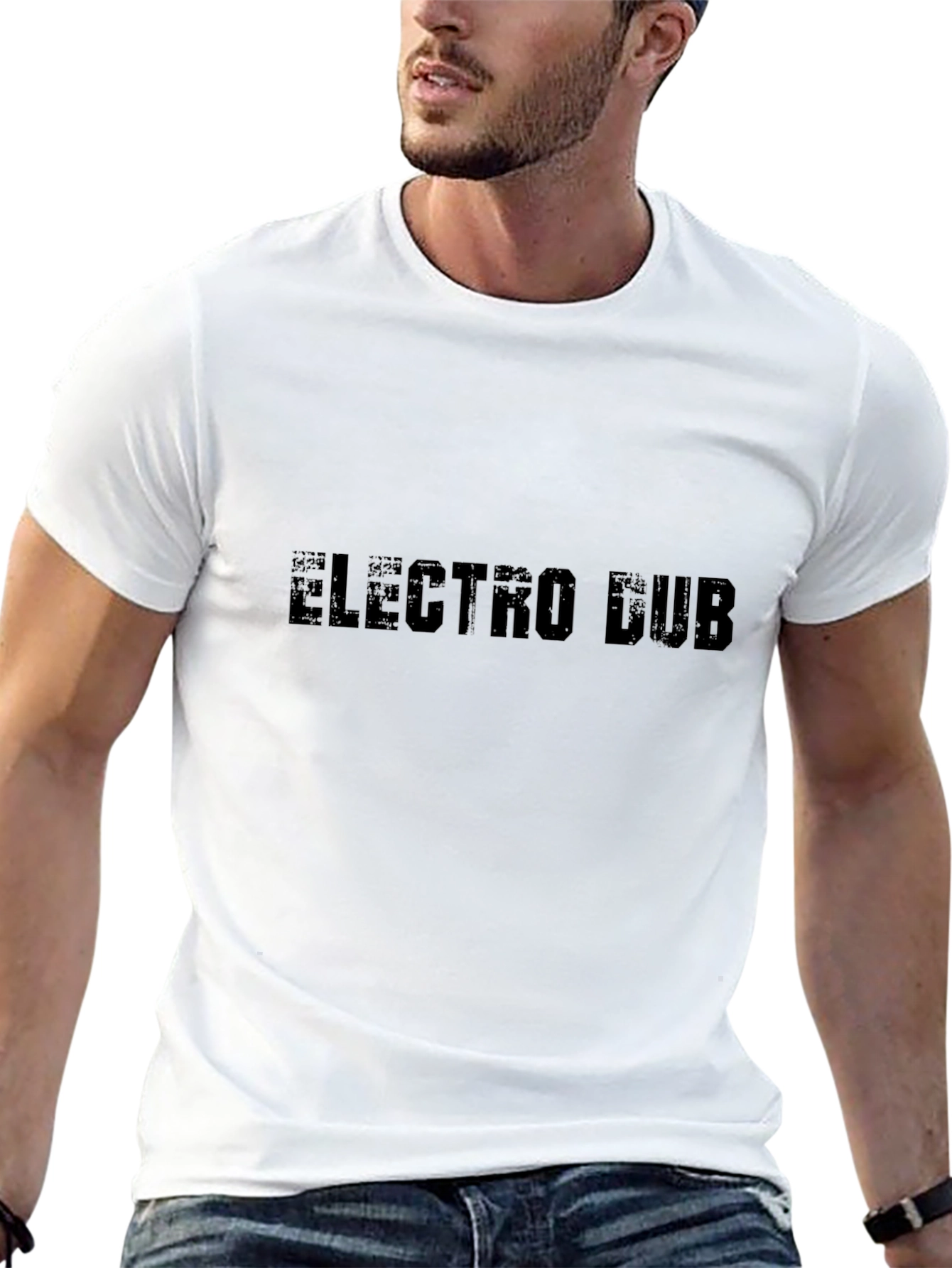 Electro Dub Graphic Tee - Stylish Black T-Shirt