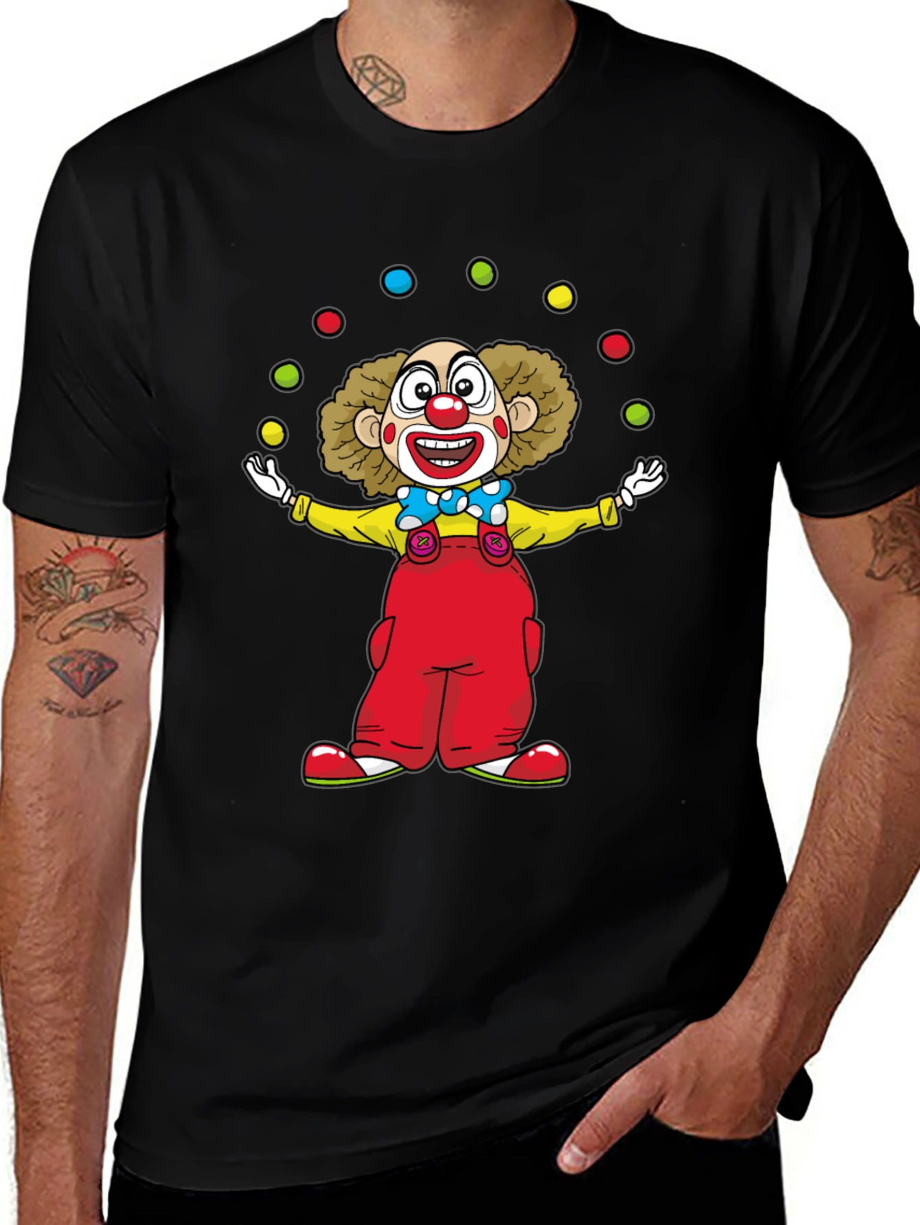 Clown Juggling Balls T-Shirt - Fun & Unique!