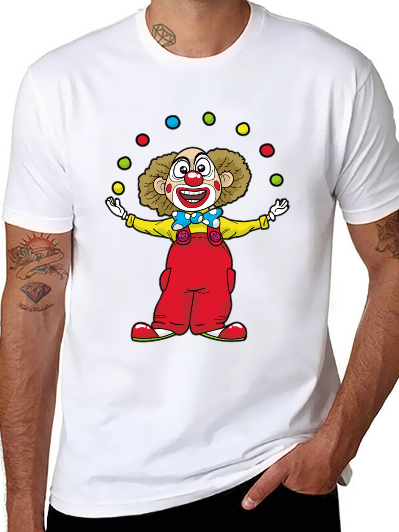 Clown Juggling Balls T-Shirt - Fun & Unique!