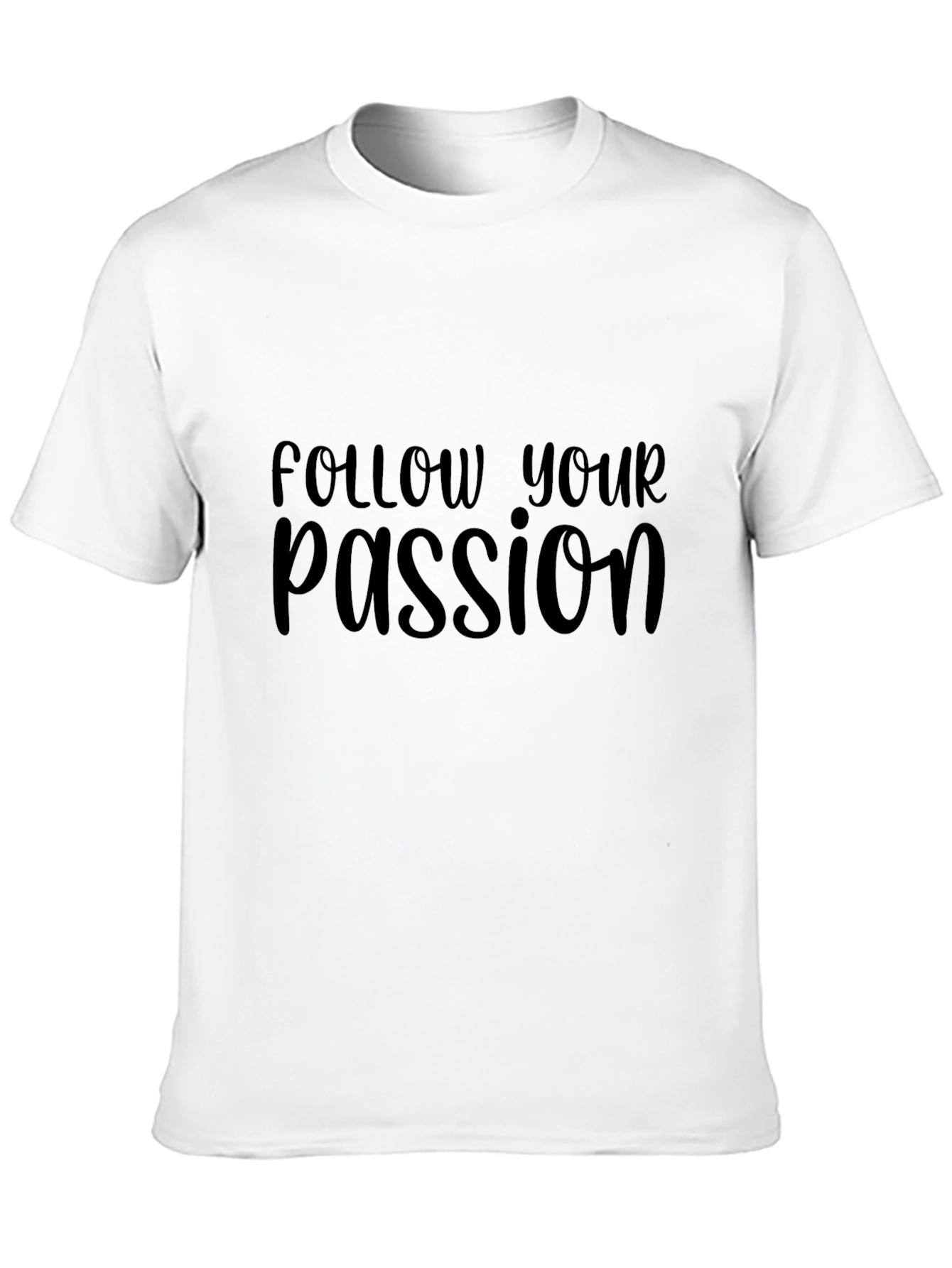 Follow Your Passion Graphic Tee - Black