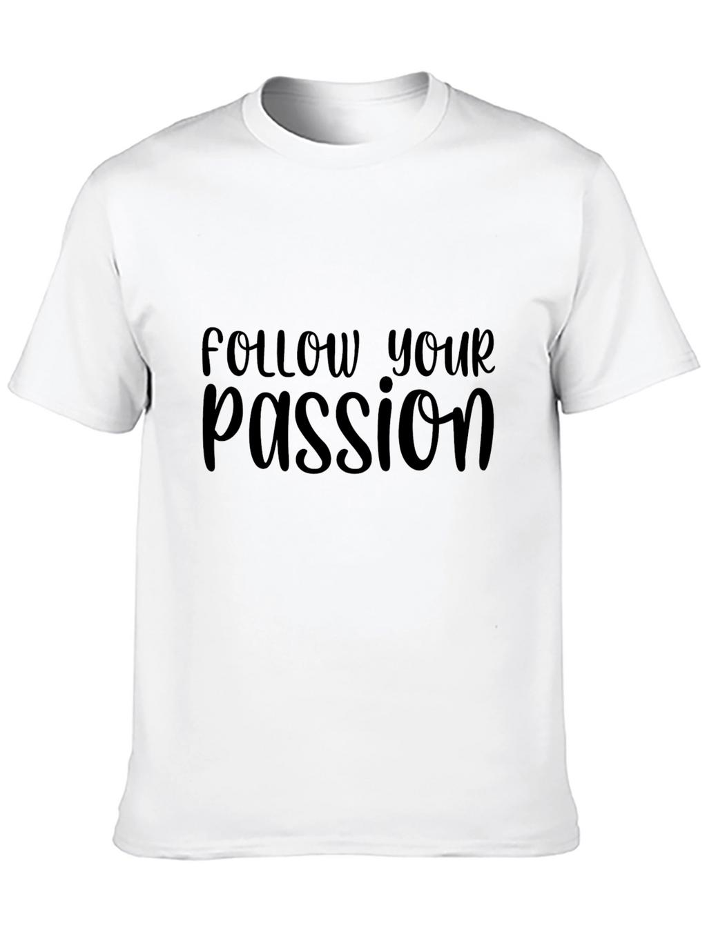 Follow Your Passion Graphic Tee - Black
