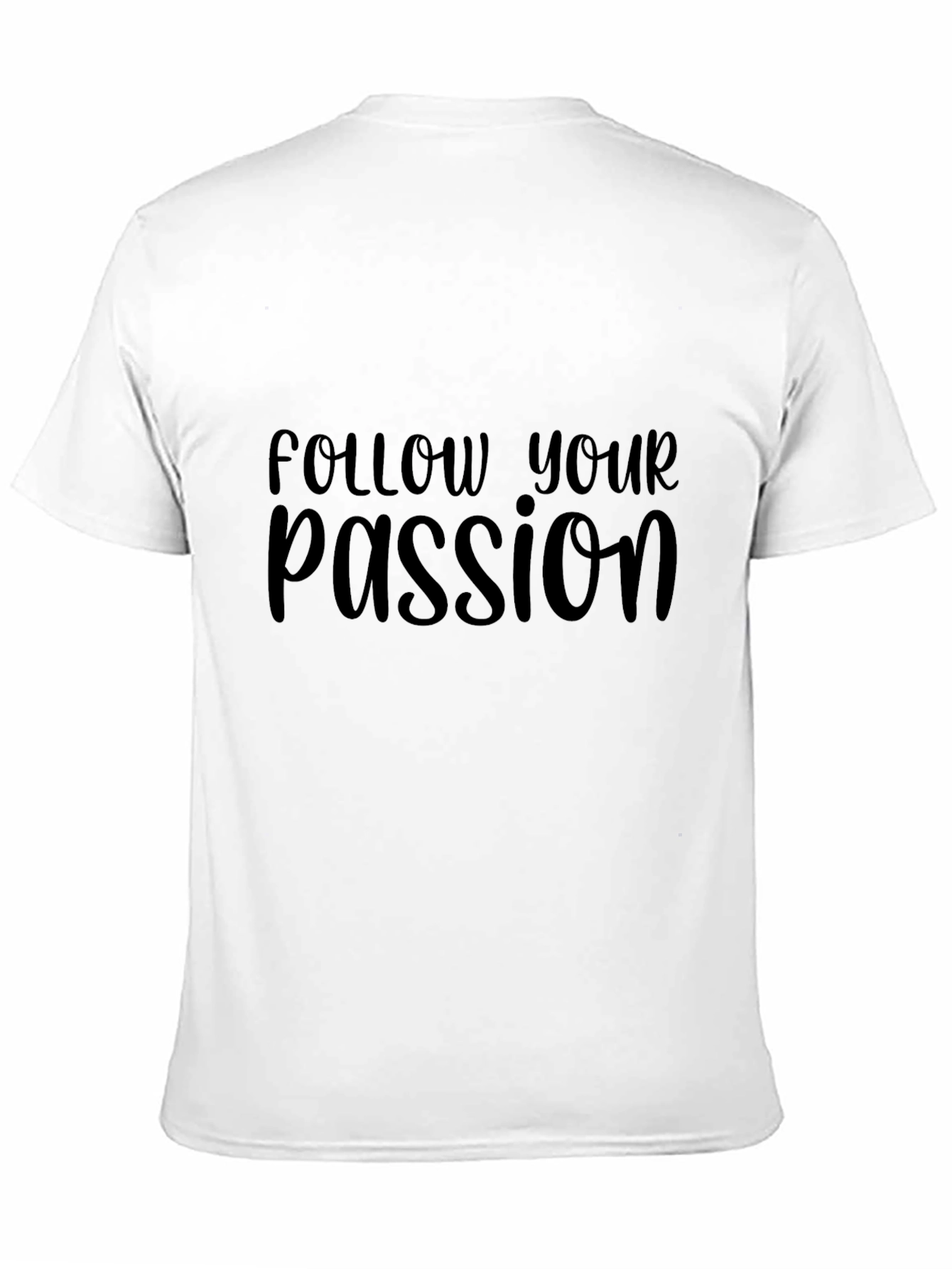 Follow Your Passion Graphic Tee - Black