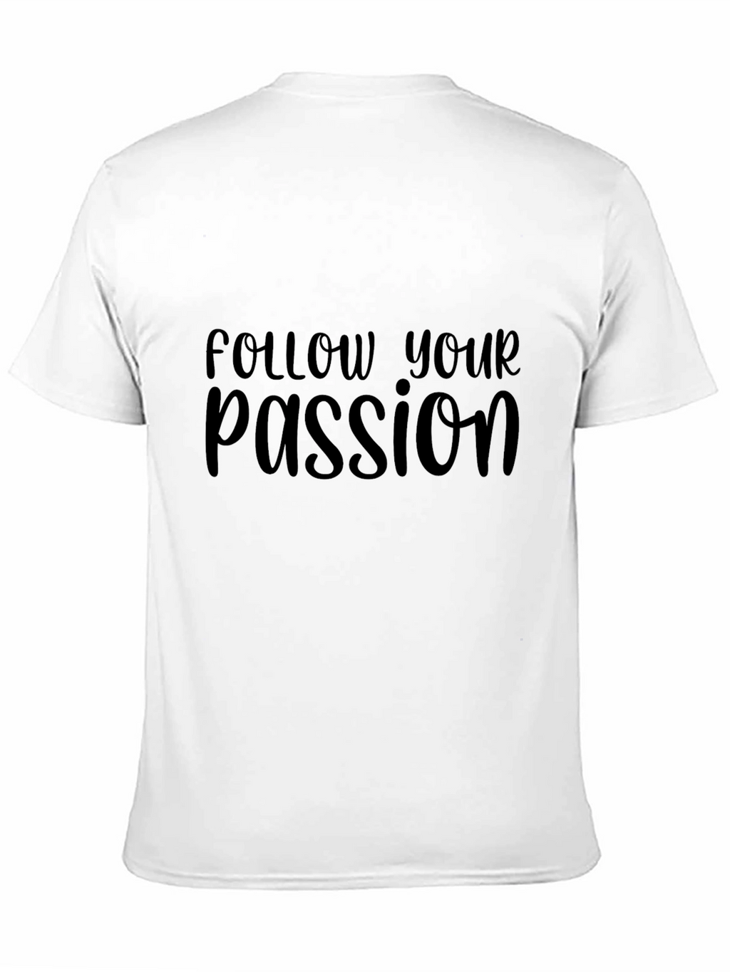 Follow Your Passion Graphic Tee - Black