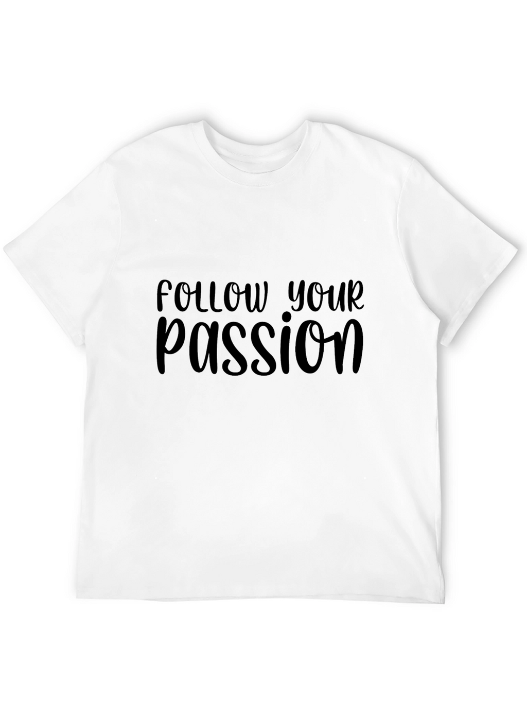 Follow Your Passion Graphic Tee - Black