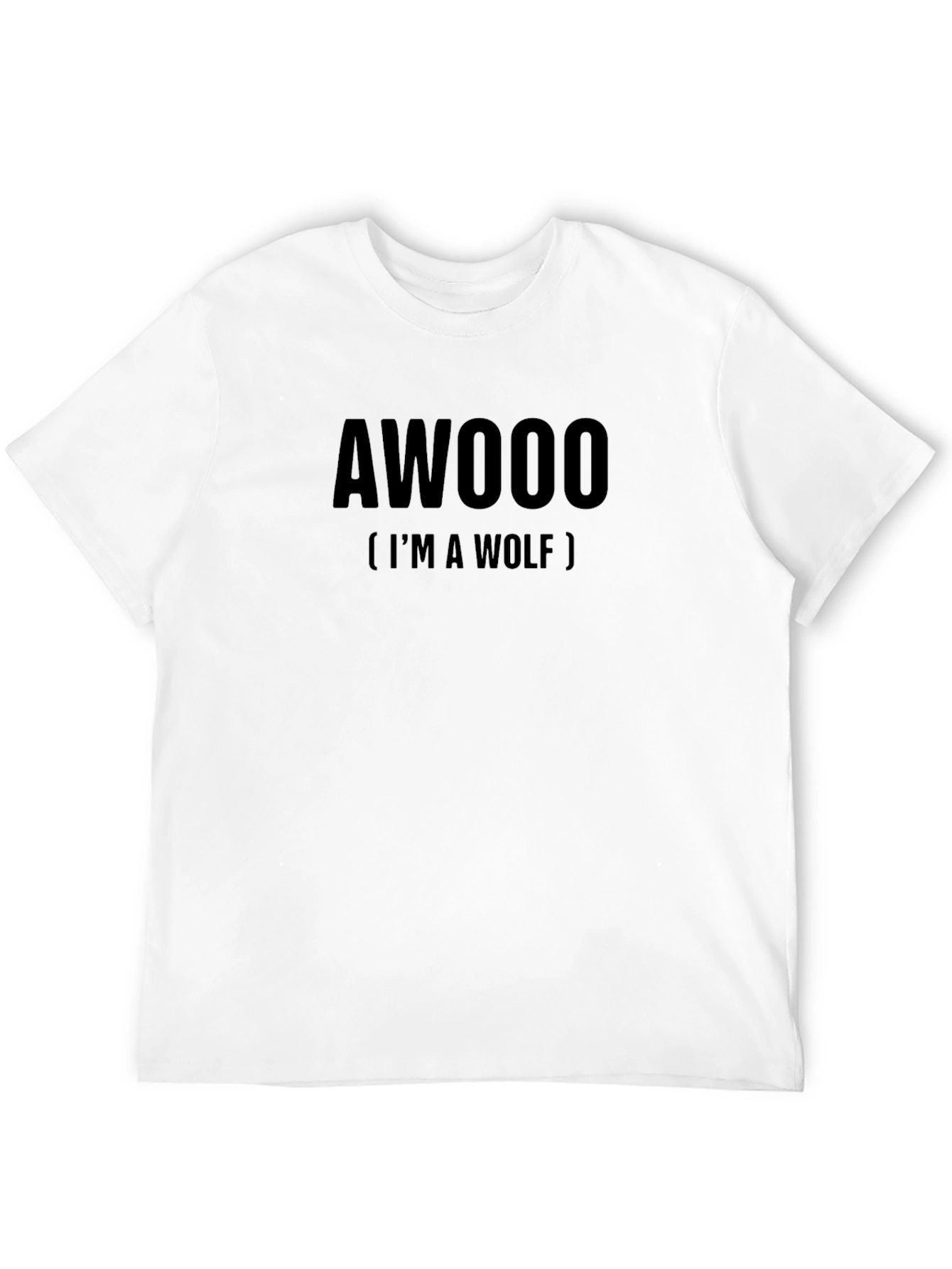 AWOOO Im a Wolf T-Shirt Funny Wolf Howl Tee