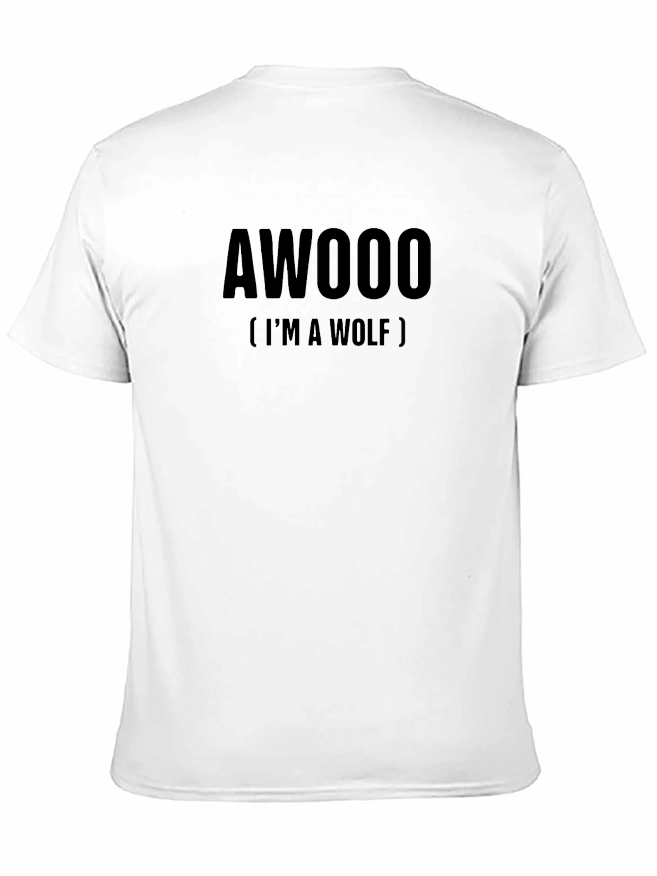 AWOOO Im a Wolf T-Shirt Funny Wolf Howl Tee