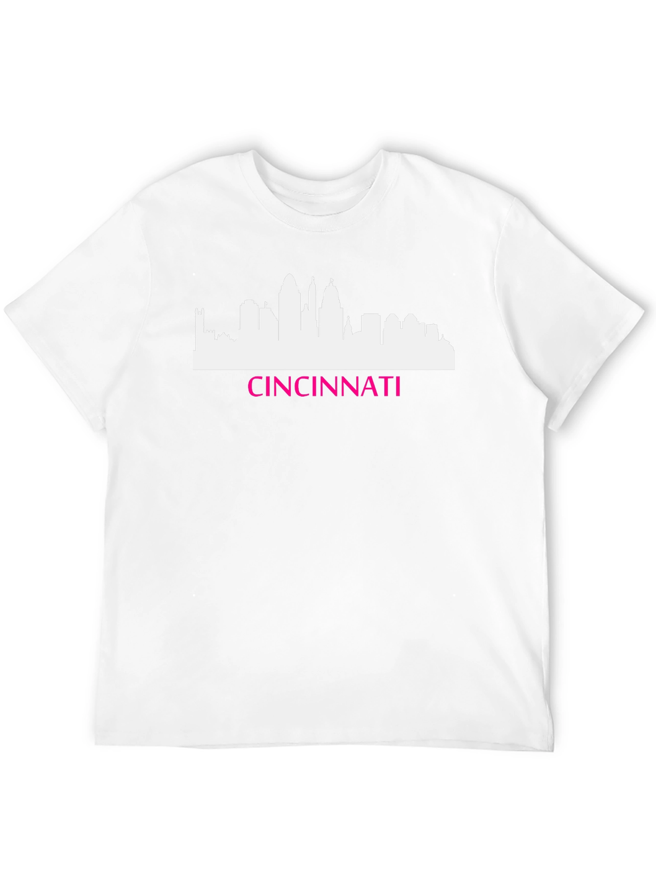 Cincinnati Skyline Graphic Tee - Black Cotton Shirt