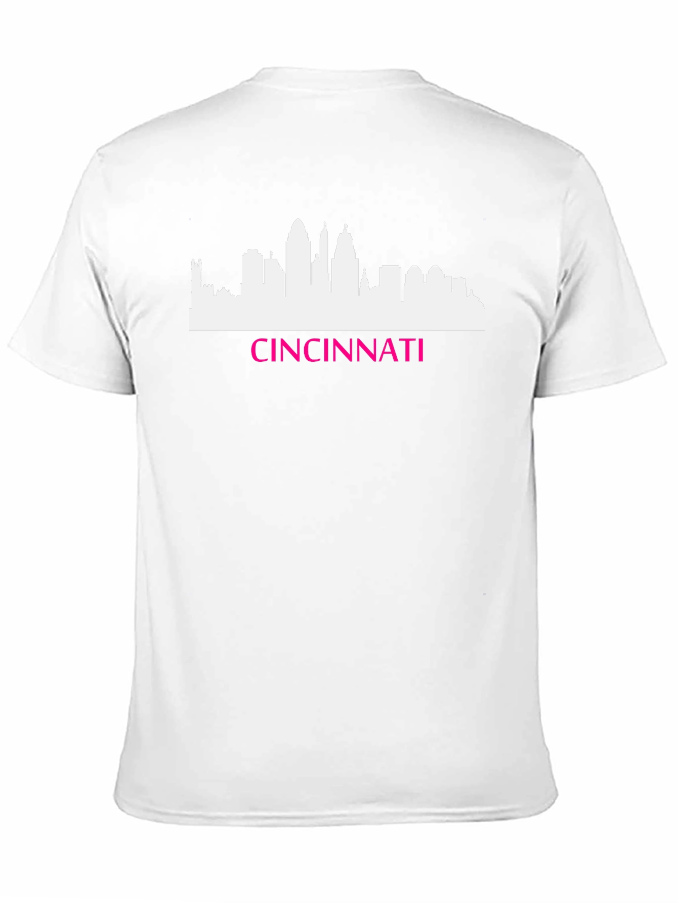 Cincinnati Skyline Graphic Tee - Black Cotton Shirt