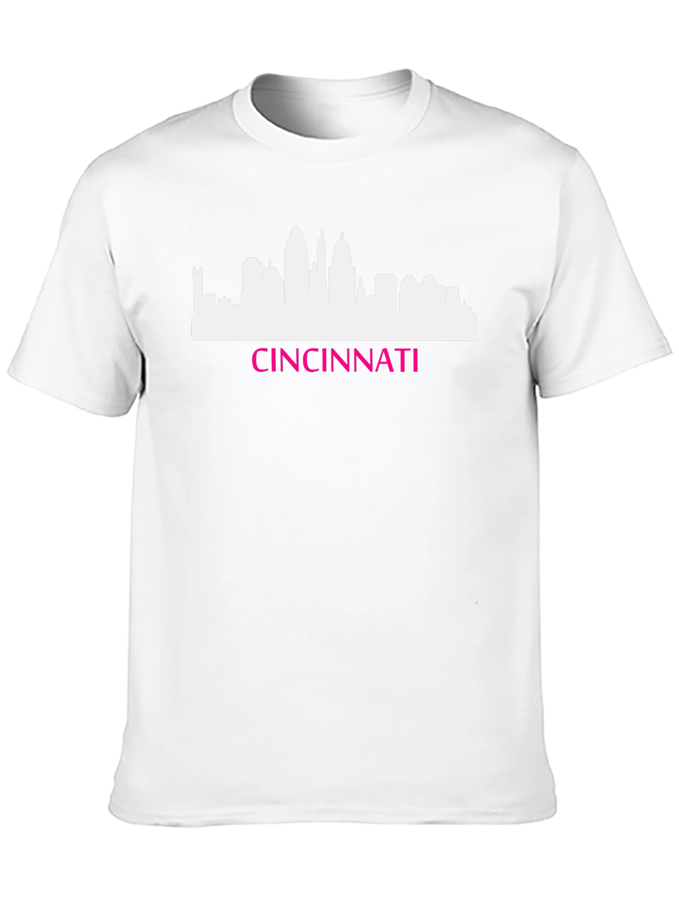 Cincinnati Skyline Graphic Tee - Black Cotton Shirt