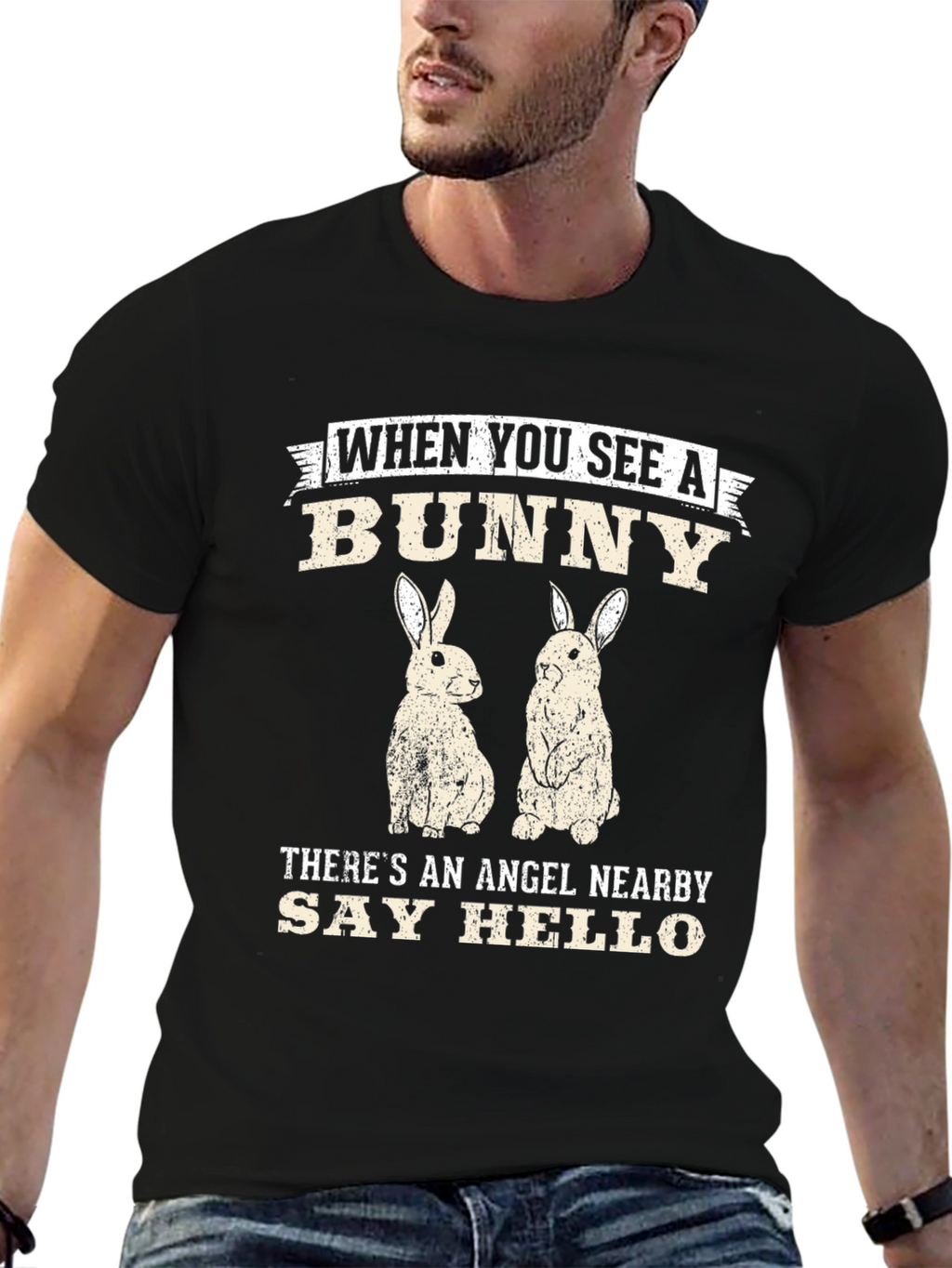 Bunny Angel Graphic Tee - Unisex