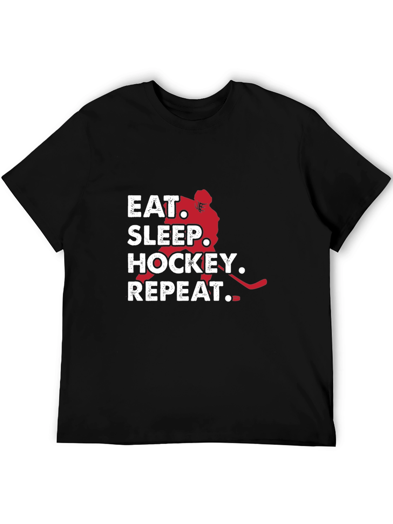 Eat Sleep Hockey Repeat Graphic Tee