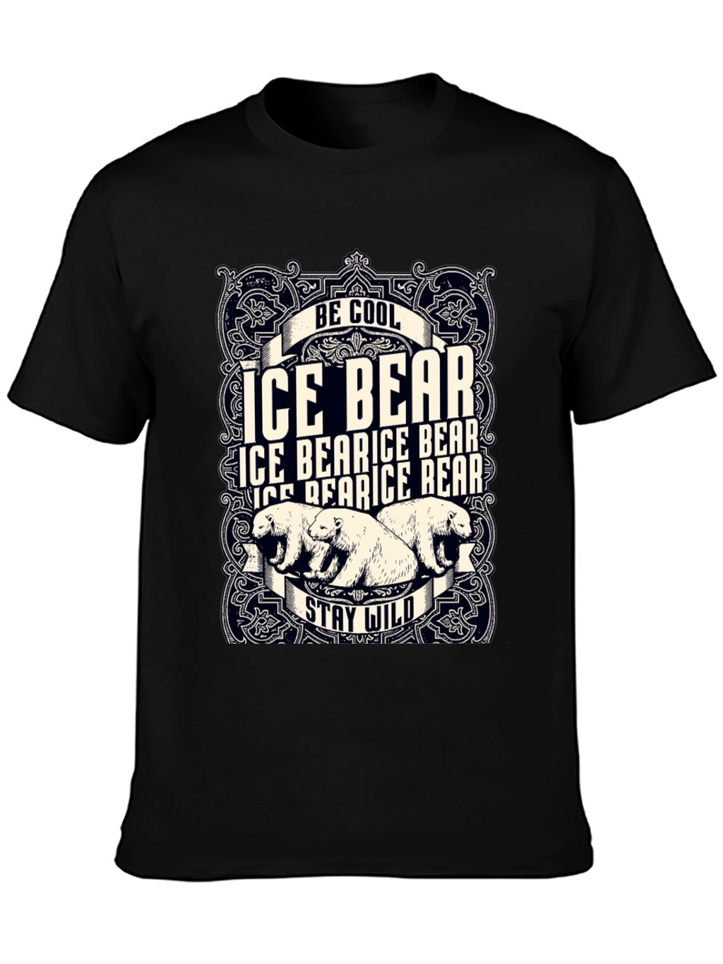Cool Ice Bear Graphic T-Shirt